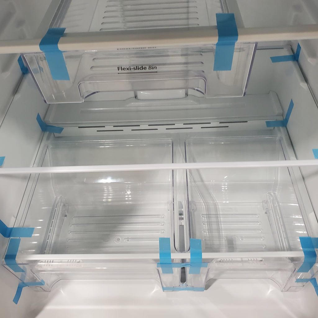 Pictures of 33" Wide Whirlpool Top Freezer 20.5 cu ft Refrigerator with Ice Maker and Frameless Glass Shelves and Flexi-Slide Bin - Open Box - Neu Appliance Outlet - Discount Appliance Outlet in Austin, Tx