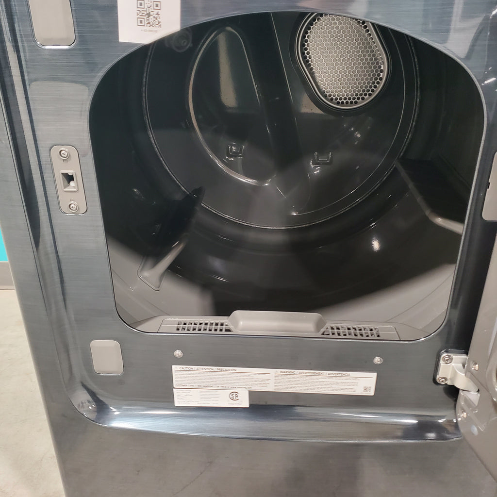 Pictures of Samsung Brushed Navy Blue 7.4 cu. ft. Smart Vented Electric Dryer with Pet Care Dry and Steam Sanitize+ DVE54CG7150D - Open Box - Neu Appliance Outlet - Discount Appliance Outlet in Austin, Tx