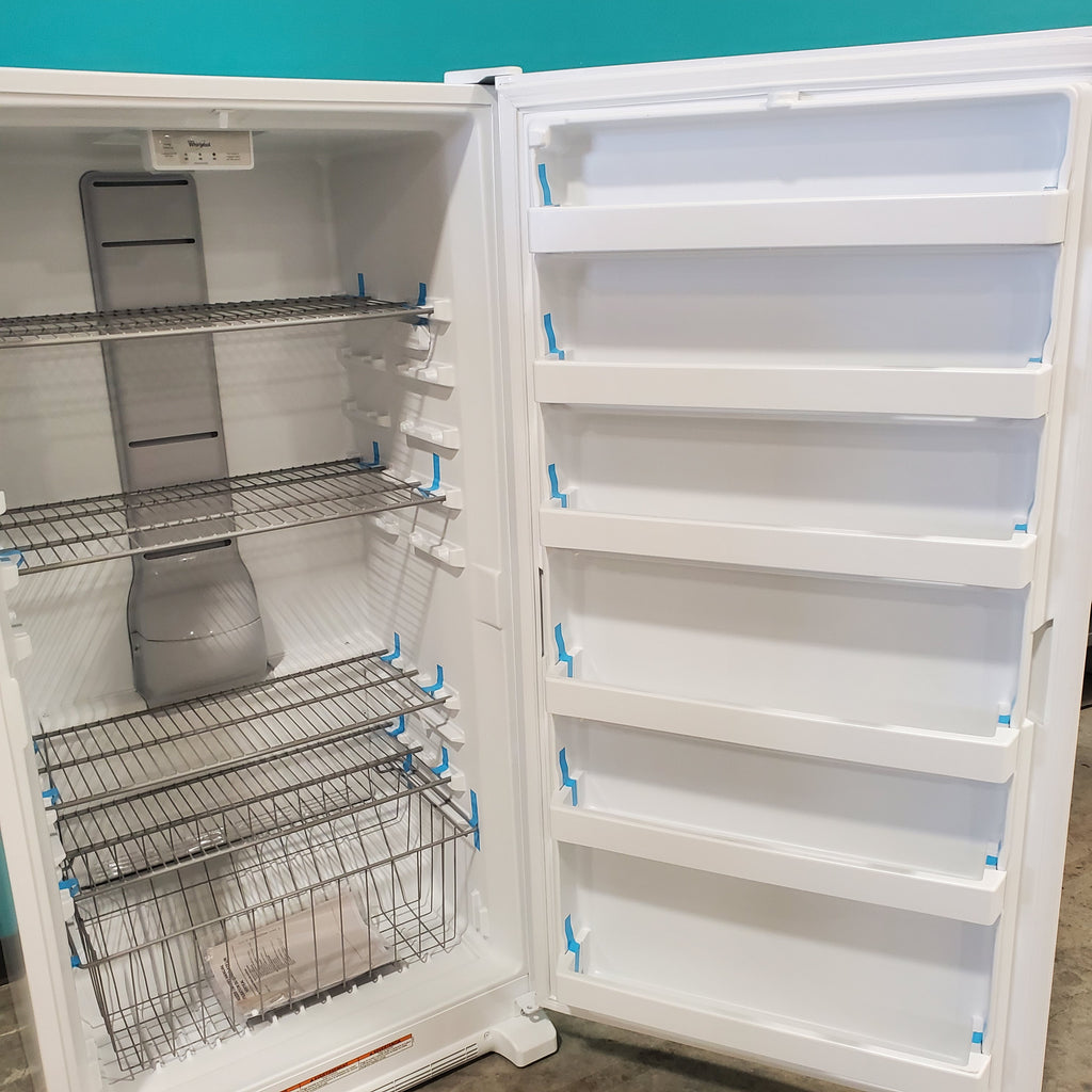 Pictures of Whirlpool 20 cu. ft. Upright Freezer with LED Lighting with Fast Freeze WZF34X20DW - Scratch & Dent - Minor - Neu Appliance Outlet - Discount Appliance Outlet in Austin, Tx