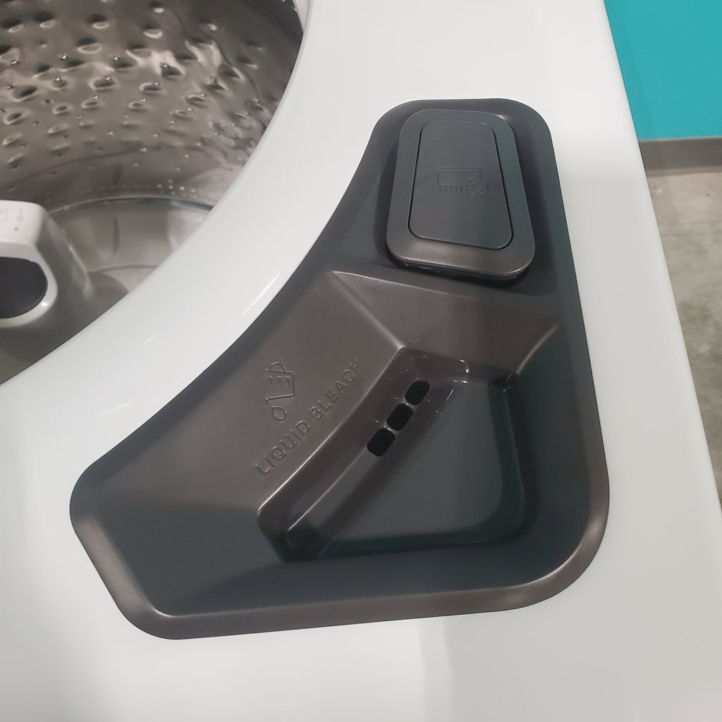 Pictures of ENERGY STAR Whirlpool 5.2 - 5.3 cu. ft. Smart Top Load Washing Machine with 2 in 1 Removable Agitator WTW8127LW and 7.4 cu. ft. Electric Dryer with Hamper Door WED8127LW - Open Box - Neu Appliance Outlet - Discount Appliance Outlet in Austin, Tx