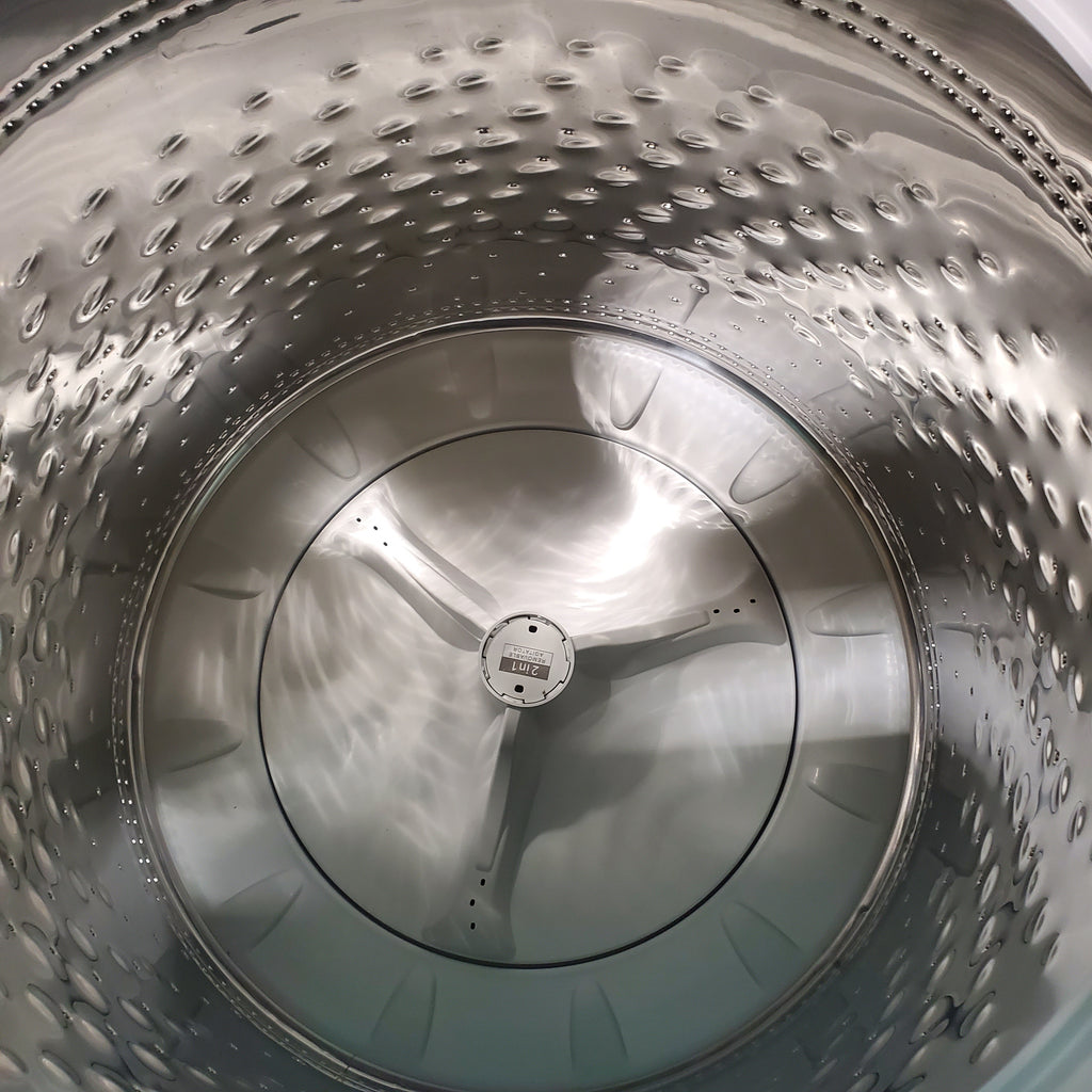 Pictures of ENERGY STAR Whirlpool 5.2 - 5.3 cu. ft. Smart Top Load Washing Machine with 2 in 1 Removable Agitator WTW8127LW and 7.4 cu. ft. Electric Dryer with Hamper Door WED8127LW - Open Box - Neu Appliance Outlet - Discount Appliance Outlet in Austin, Tx