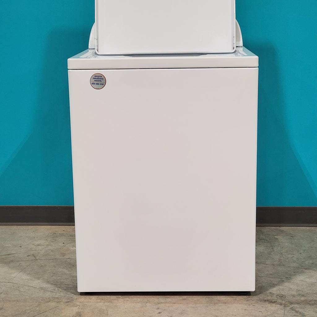 Pictures of HE Whirlpool 3.5 cu. ft. Top Load Washing Machine with Deep Water Wash WTW4816FW and 7 cu. ft. Electric Dryer with AutoDry WED4815EW- Open Box - Neu Appliance Outlet - Discount Appliance Outlet in Austin, Tx