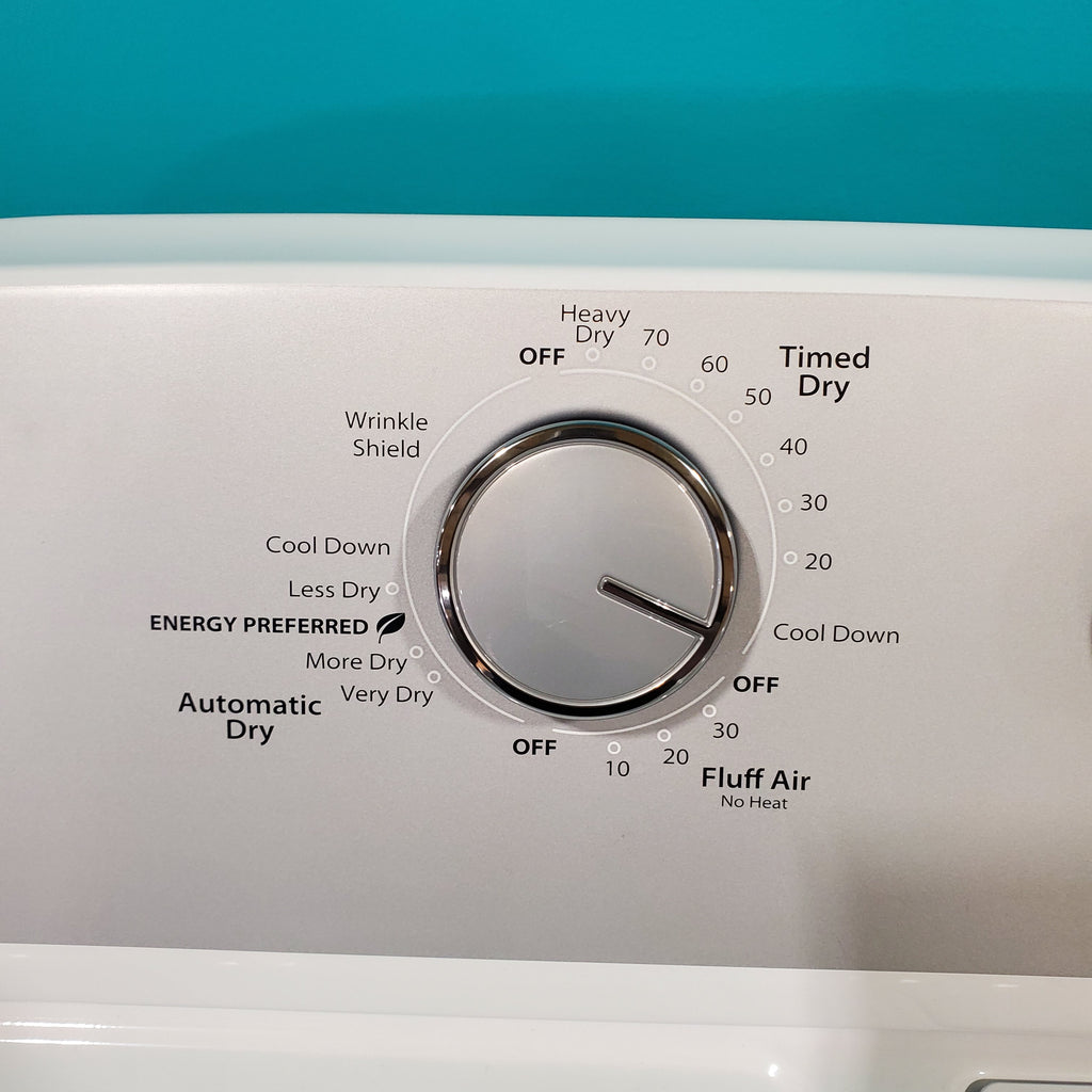 Pictures of HE Whirlpool 3.5 cu. ft. Top Load Washing Machine with Deep Water Wash WTW4816FW and 7 cu. ft. Electric Dryer with AutoDry WED4815EW- Open Box - Neu Appliance Outlet - Discount Appliance Outlet in Austin, Tx