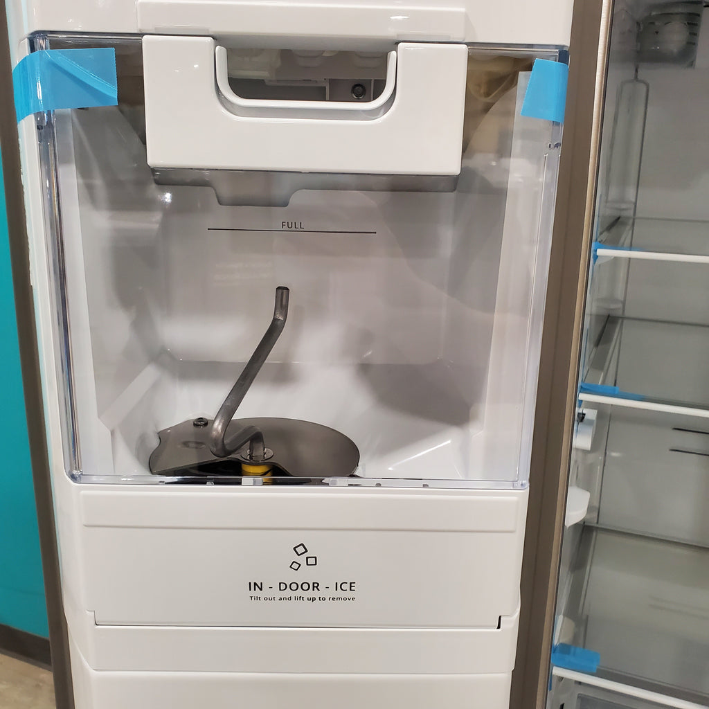 Pictures of Fingerprint-Resistant Stainless Steel Whirlpool 28.49 cu. ft. Side by Side Refrigerator with In Door Ice and Water Dispenser WRS588FIHZ - Scratch & Dent - Minor - Neu Appliance Outlet - Discount Appliance Outlet in Austin, Tx