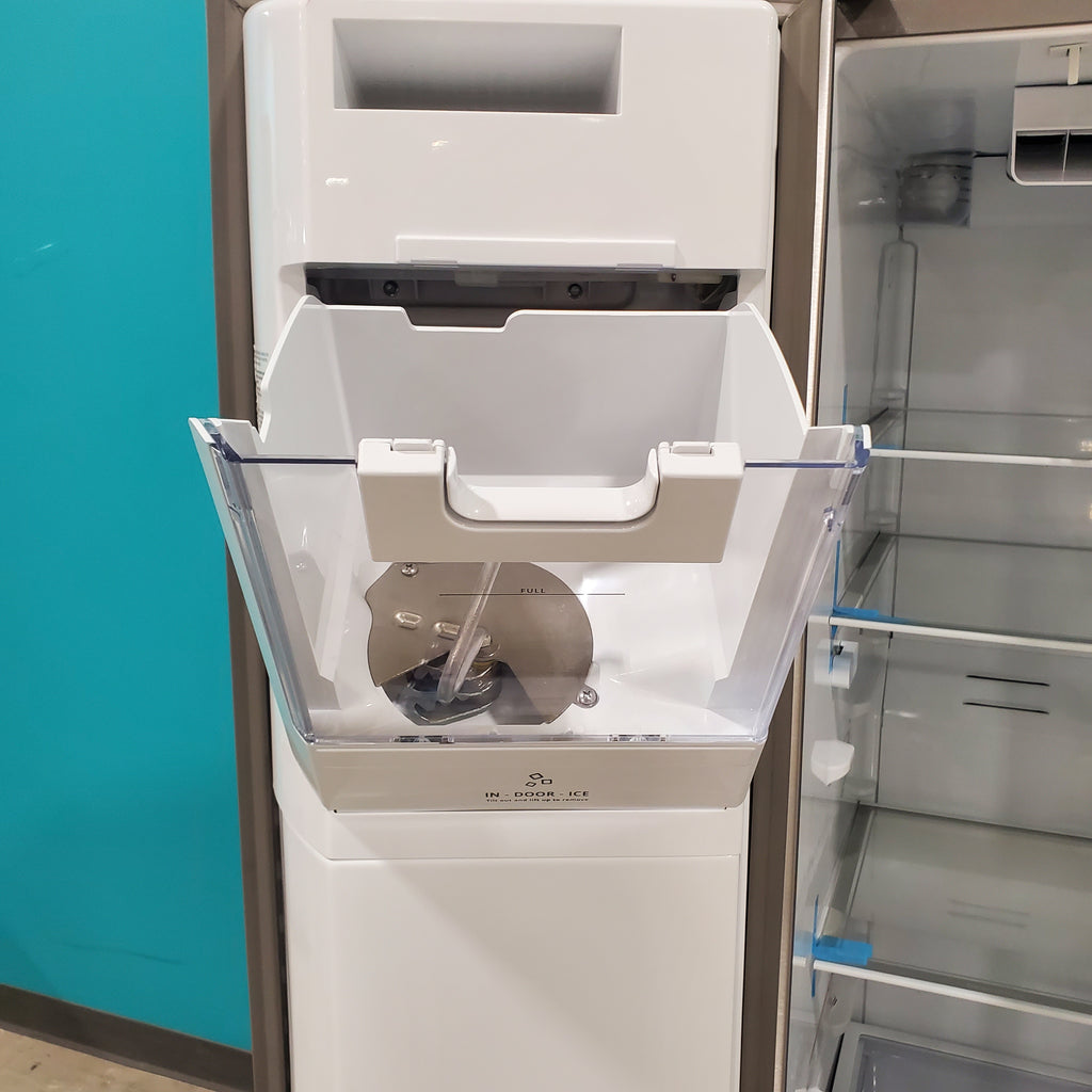 Pictures of Fingerprint-Resistant Stainless Steel Whirlpool 28.49 cu. ft. Side by Side Refrigerator with In Door Ice and Water Dispenser WRS588FIHZ - Scratch & Dent - Minor - Neu Appliance Outlet - Discount Appliance Outlet in Austin, Tx