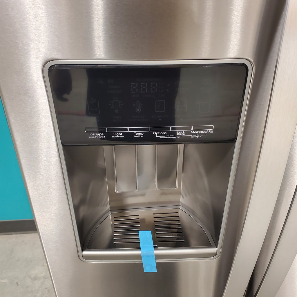 Pictures of Fingerprint-Resistant Stainless Steel Whirlpool 28.49 cu. ft. Side by Side Refrigerator with In Door Ice and Water Dispenser WRS588FIHZ - Scratch & Dent - Minor - Neu Appliance Outlet - Discount Appliance Outlet in Austin, Tx