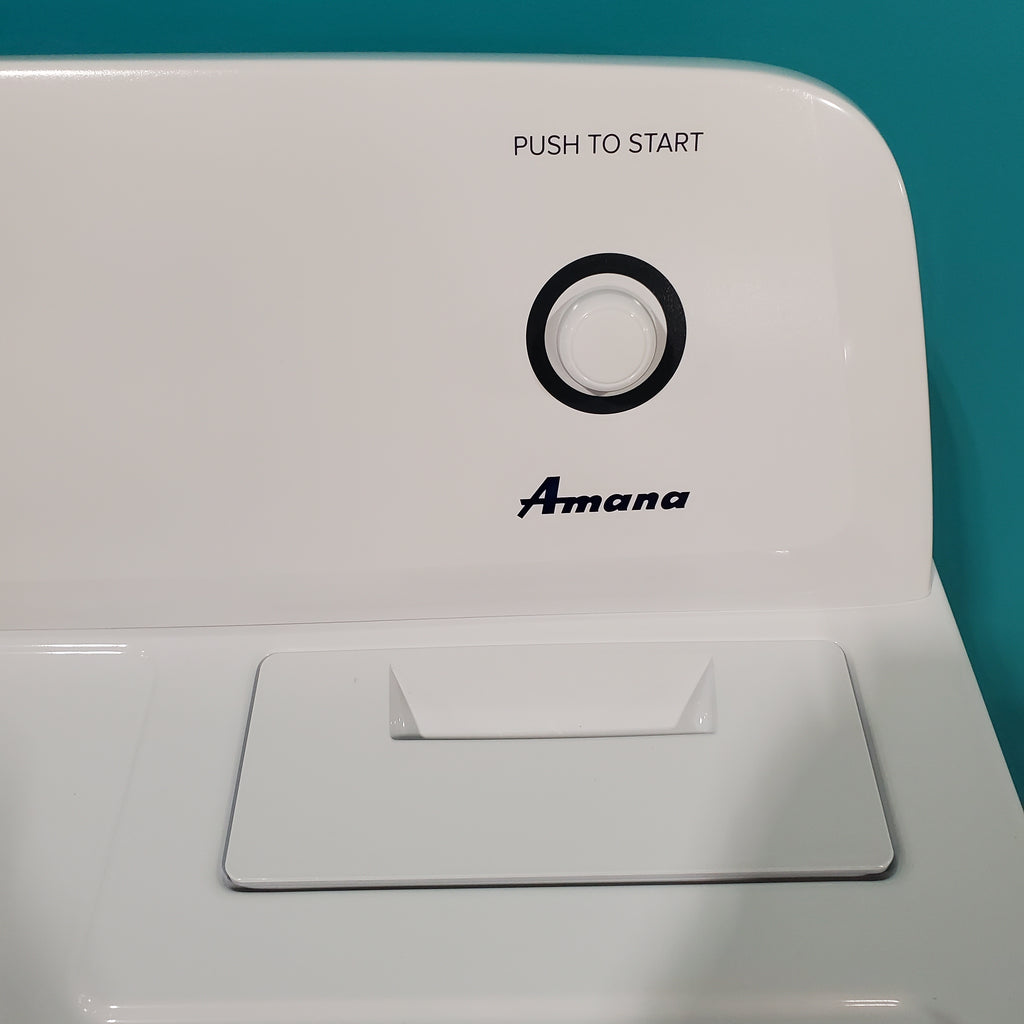 Pictures of Amana 3.8 cu. ft. Top Load Washing Machine with Deep Water Wash Option NTW4519JW and Amana 6.5 cu. ft. Electric Dryer with Automatic Cycles NED4655EW - Open Box - Neu Appliance Outlet - Discount Appliance Outlet in Austin, Tx