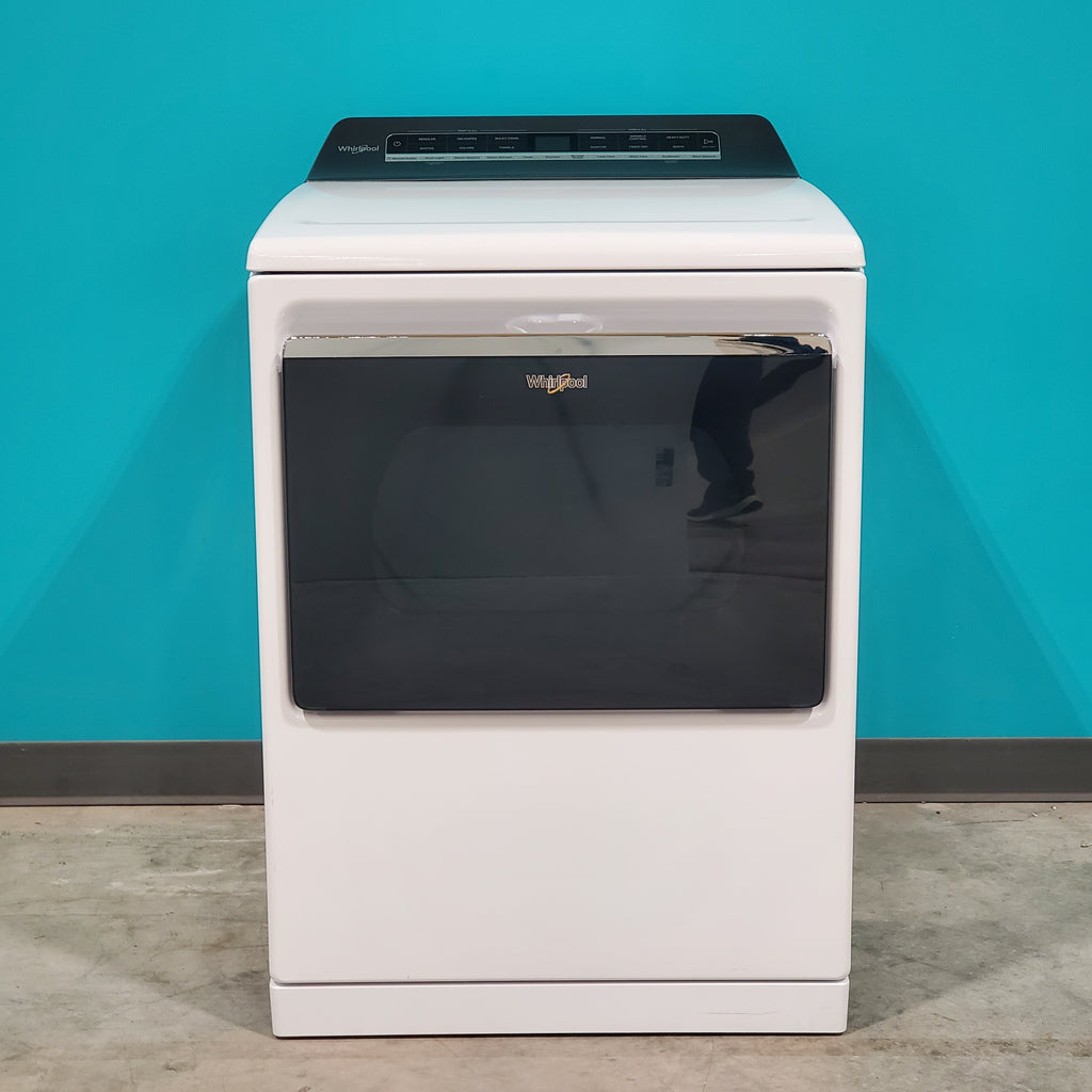 Pictures of ENERGY STAR Whirlpool 5.2 - 5.3 cu. ft. Smart Top Load Washing Machine with 2 in 1 Removable Agitator WTW8127LW and 7.4 cu. ft. Electric Dryer with Hamper Door WED8127LW - Open Box - Neu Appliance Outlet - Discount Appliance Outlet in Austin, Tx