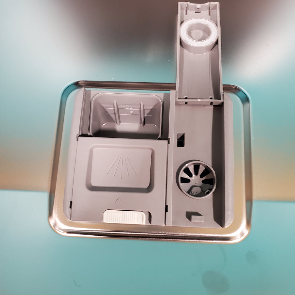 Pictures of Midea Front Control 24" Dishwasher with Stainless Steel Tub and Interior LED Light MDF24P2BWW - Open Box - Neu Appliance Outlet - Discount Appliance Outlet in Austin, Tx