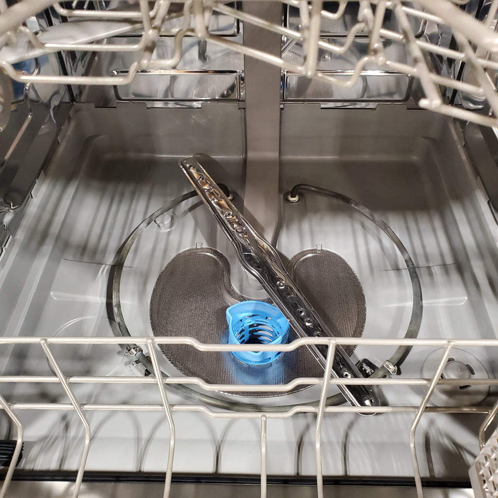 Pictures of Midea Front Control 24" Dishwasher with Stainless Steel Tub and Interior LED Light MDF24P2BWW - Open Box - Neu Appliance Outlet - Discount Appliance Outlet in Austin, Tx