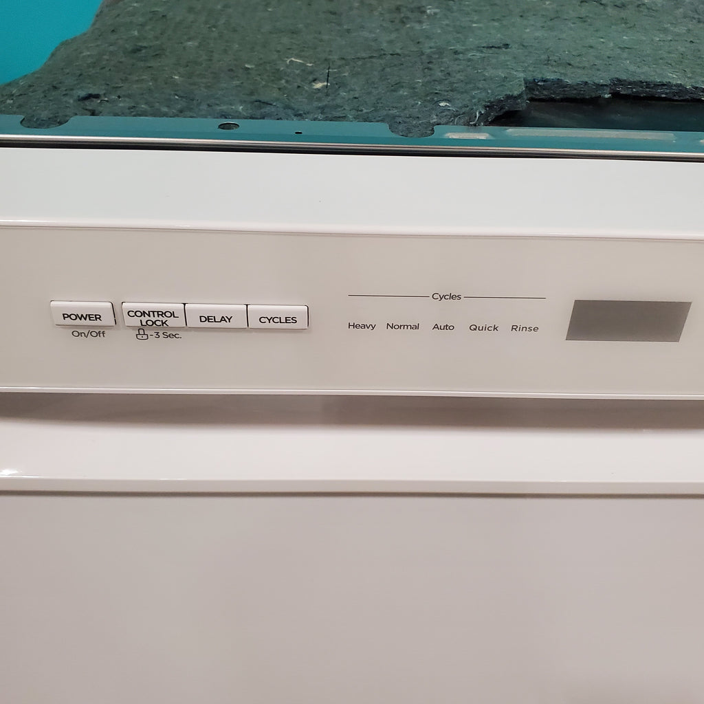 Pictures of Midea Front Control 24" Dishwasher with Stainless Steel Tub and Interior LED Light MDF24P2BWW - Open Box - Neu Appliance Outlet - Discount Appliance Outlet in Austin, Tx