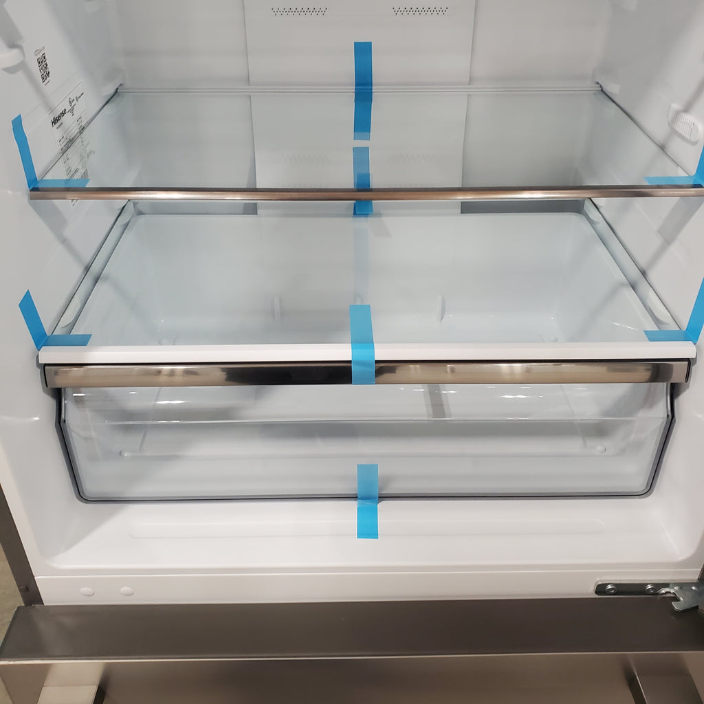 Pictures of Hisense Fingerprint Resistant Stainless Steel 17.2 cu. ft. Refrigerator with Bottom Mount Freezer HRB171N6ASE - Open Box - Neu Appliance Outlet - Discount Appliance Outlet in Austin, Tx