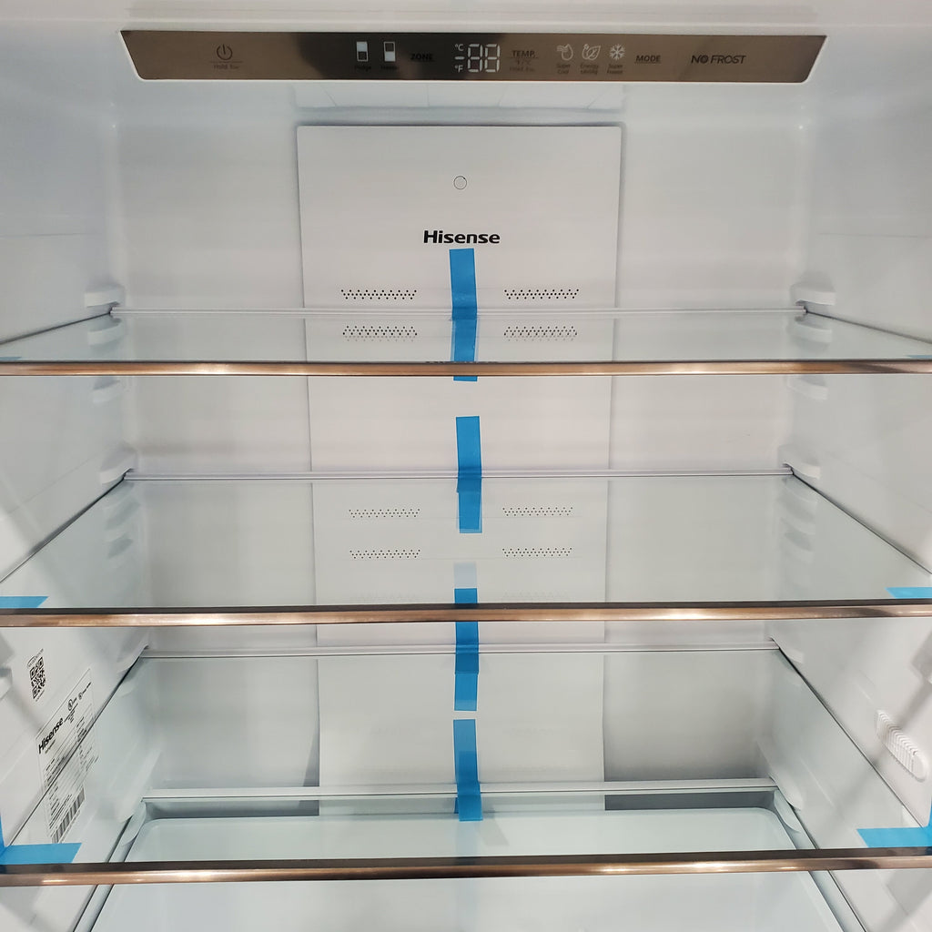 Pictures of Hisense Fingerprint Resistant Stainless Steel 17.2 cu. ft. Refrigerator with Bottom Mount Freezer HRB171N6ASE - Open Box - Neu Appliance Outlet - Discount Appliance Outlet in Austin, Tx