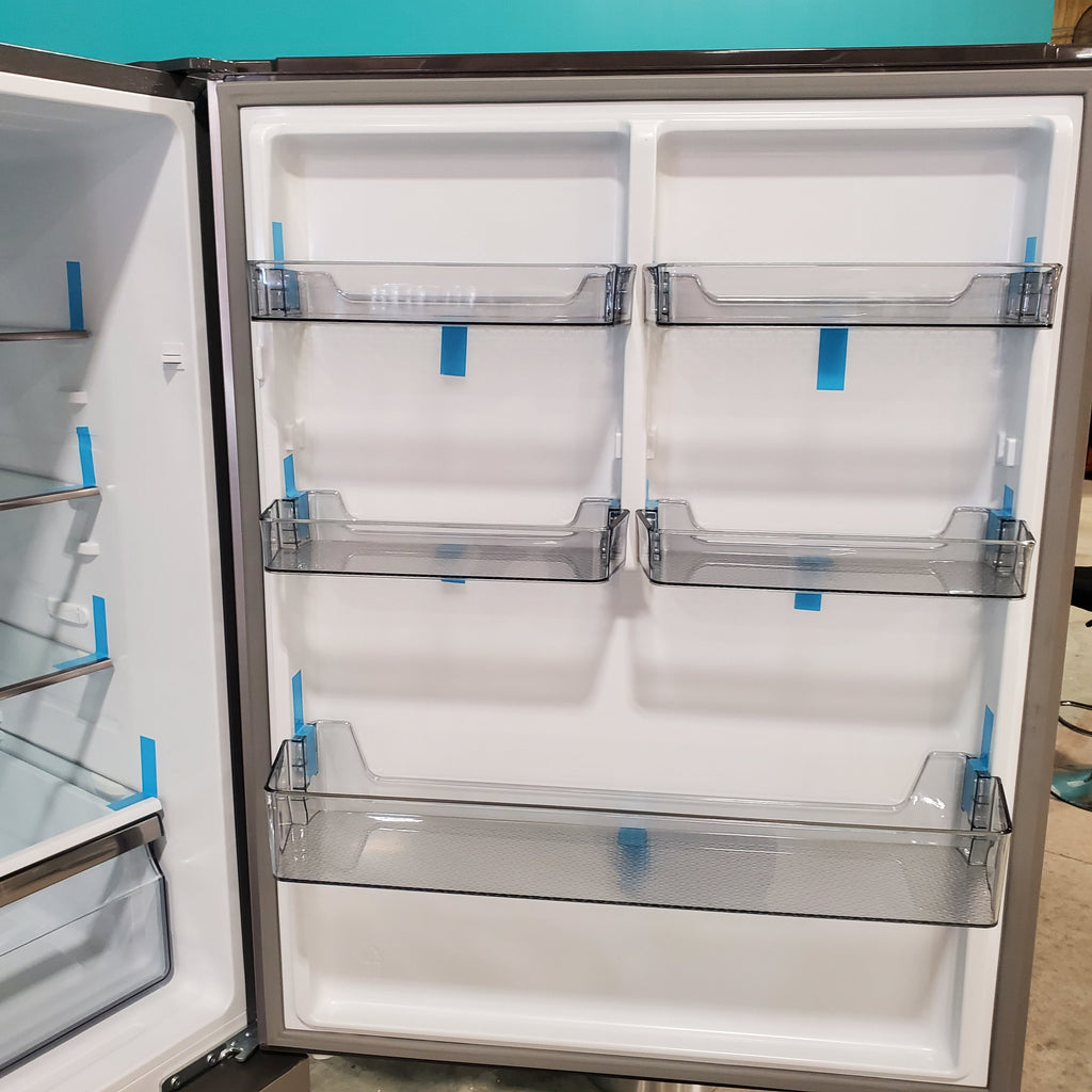 Pictures of Hisense Fingerprint Resistant Stainless Steel 17.2 cu. ft. Refrigerator with Bottom Mount Freezer HRB171N6ASE - Open Box - Neu Appliance Outlet - Discount Appliance Outlet in Austin, Tx