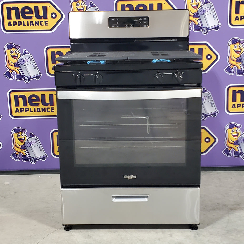 Pictures of Whirlpool Stainless 5.1 Cu. Ft. Freestanding Gas Range with Broiler Drawer and Two Speed Heat Burners WFG320M0MS - Scratch & Dent - Minor - Neu Appliance Outlet - Discount Appliance Outlet in Austin, Tx