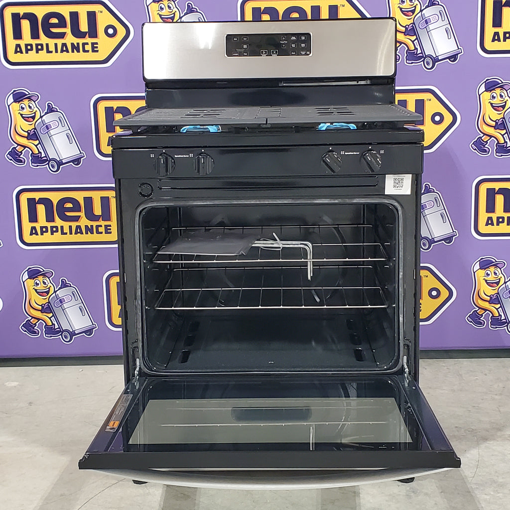 Pictures of Whirlpool Stainless 5.1 Cu. Ft. Freestanding Gas Range with Broiler Drawer and Two Speed Heat Burners WFG320M0MS - Scratch & Dent - Minor - Neu Appliance Outlet - Discount Appliance Outlet in Austin, Tx