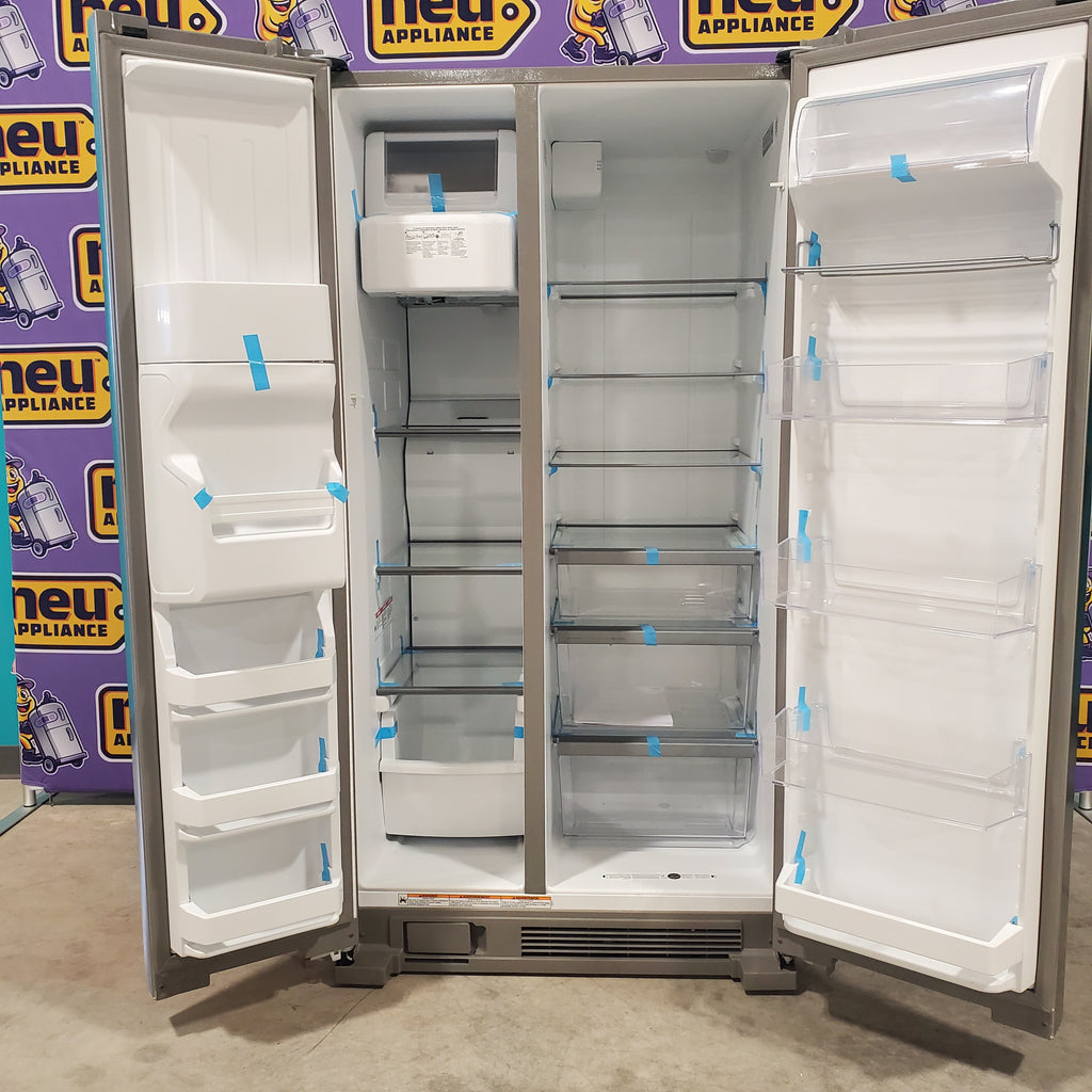 Pictures of Fingerprint-Resistant Stainless Steel Whirlpool 24.5 cu. ft. Side by Side Refrigerator with In Door Ice and Water Dispenser WRS325SDHZ - Scratch & Dent - Minor - Neu Appliance Outlet - Discount Appliance Outlet in Austin, Tx