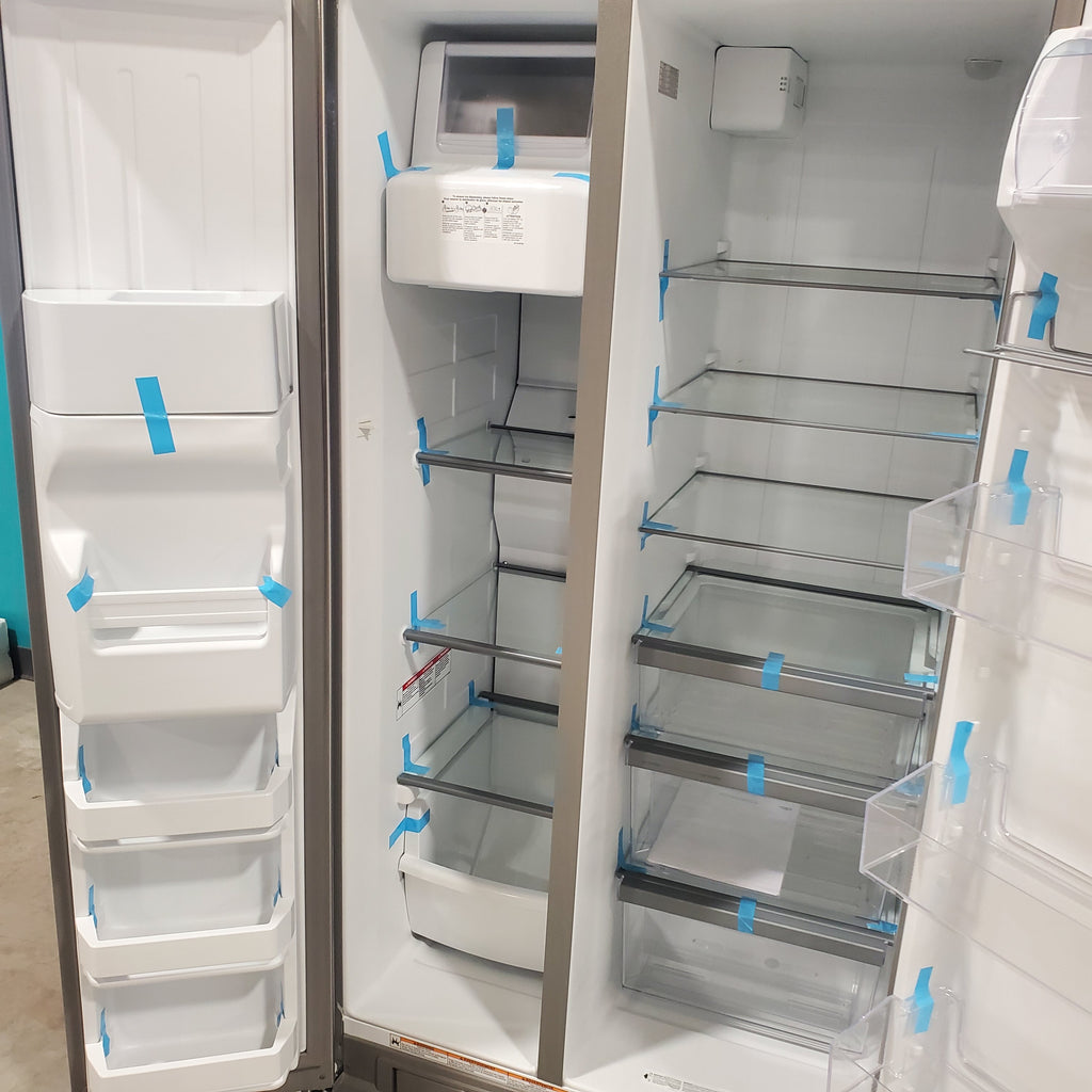 Pictures of Fingerprint-Resistant Stainless Steel Whirlpool 24.5 cu. ft. Side by Side Refrigerator with In Door Ice and Water Dispenser WRS325SDHZ - Scratch & Dent - Minor - Neu Appliance Outlet - Discount Appliance Outlet in Austin, Tx