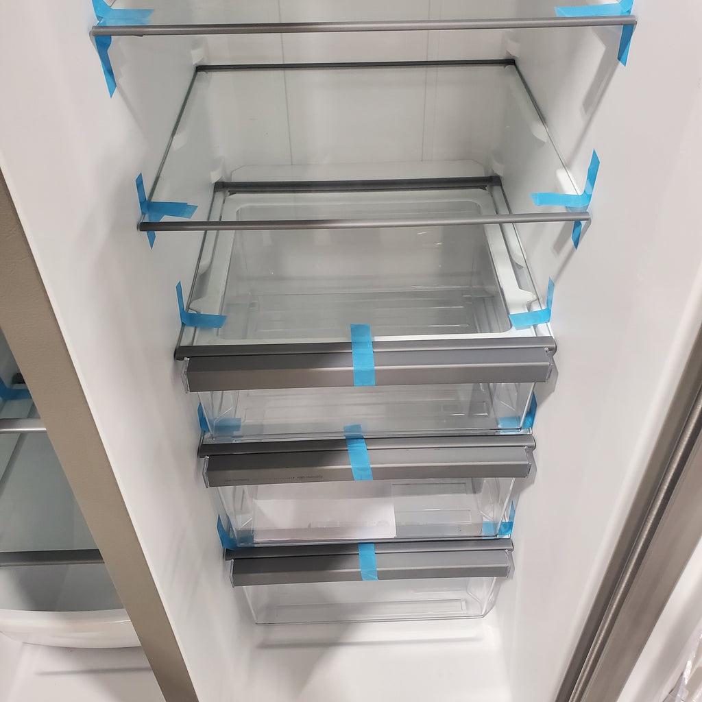 Pictures of Fingerprint-Resistant Stainless Steel Whirlpool 24.5 cu. ft. Side by Side Refrigerator with In Door Ice and Water Dispenser WRS325SDHZ - Scratch & Dent - Minor - Neu Appliance Outlet - Discount Appliance Outlet in Austin, Tx