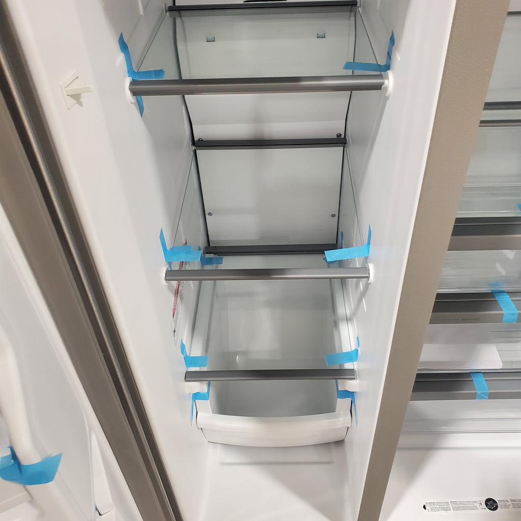 Pictures of Fingerprint-Resistant Stainless Steel Whirlpool 24.5 cu. ft. Side by Side Refrigerator with In Door Ice and Water Dispenser WRS325SDHZ - Scratch & Dent - Minor - Neu Appliance Outlet - Discount Appliance Outlet in Austin, Tx