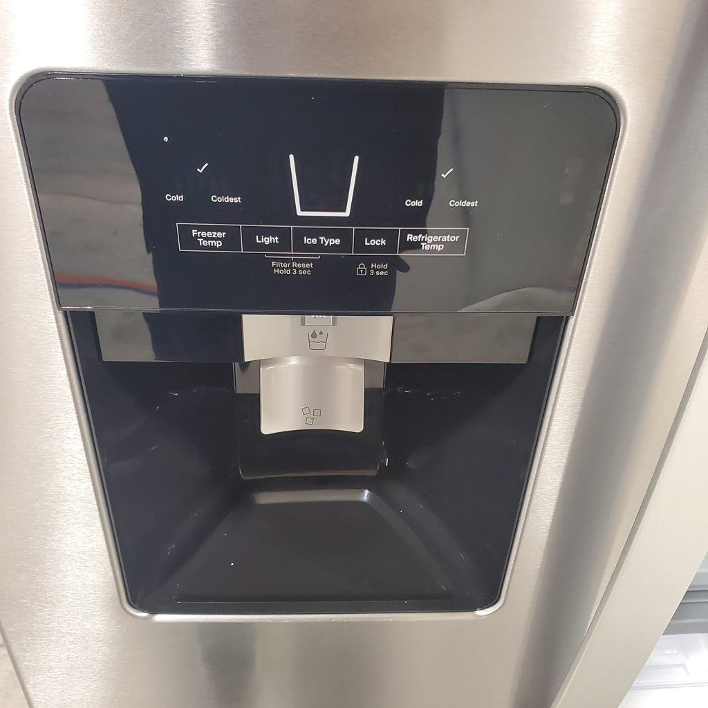 Pictures of Fingerprint-Resistant Stainless Steel Whirlpool 24.5 cu. ft. Side by Side Refrigerator with In Door Ice and Water Dispenser WRS325SDHZ - Scratch & Dent - Minor - Neu Appliance Outlet - Discount Appliance Outlet in Austin, Tx