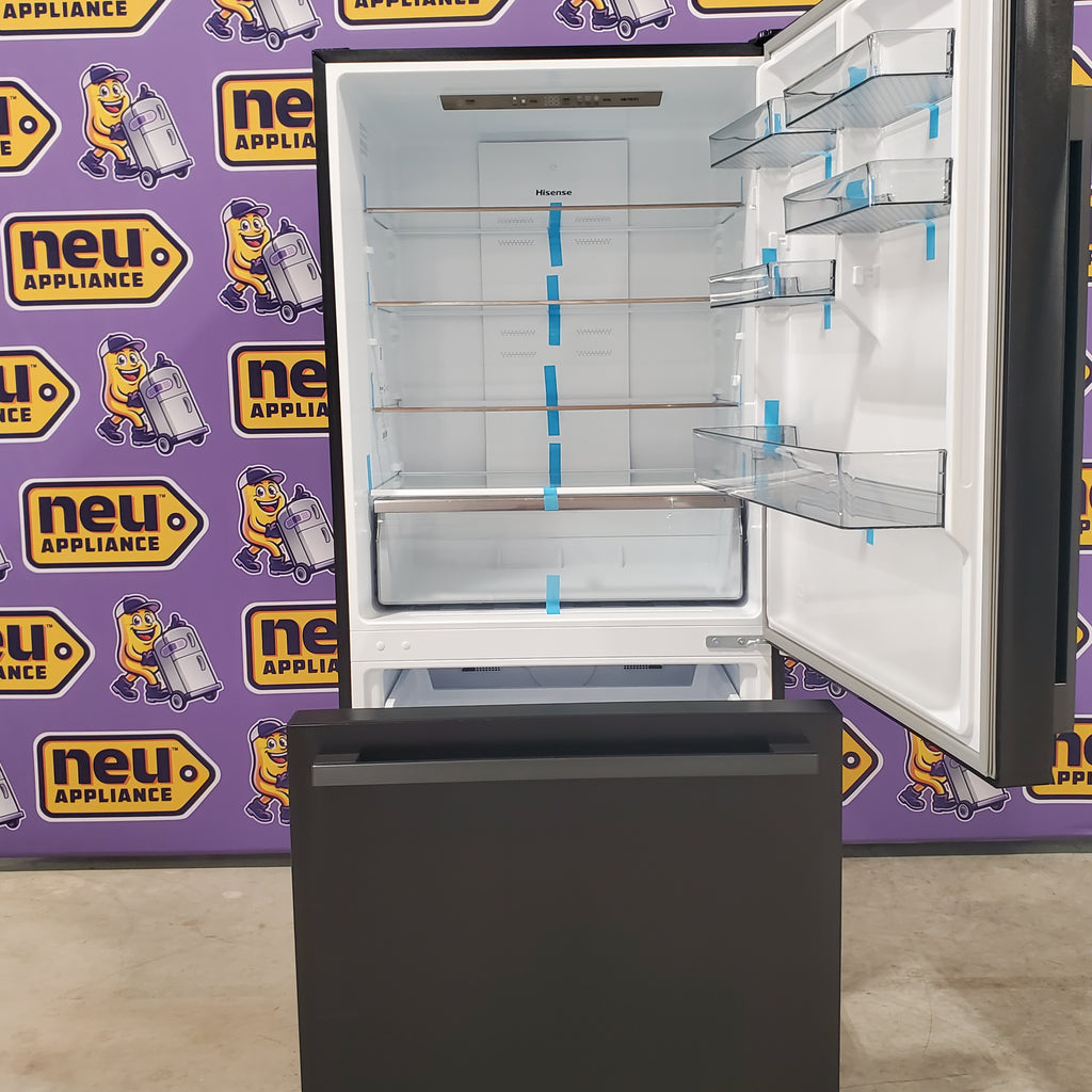 Pictures of Hisense Black Metallic Steel 17.2 cu. ft. Refrigerator with Bottom Mount Freezer HRB171N6ABE - Open Box - Neu Appliance Outlet - Discount Appliance Outlet in Austin, Tx