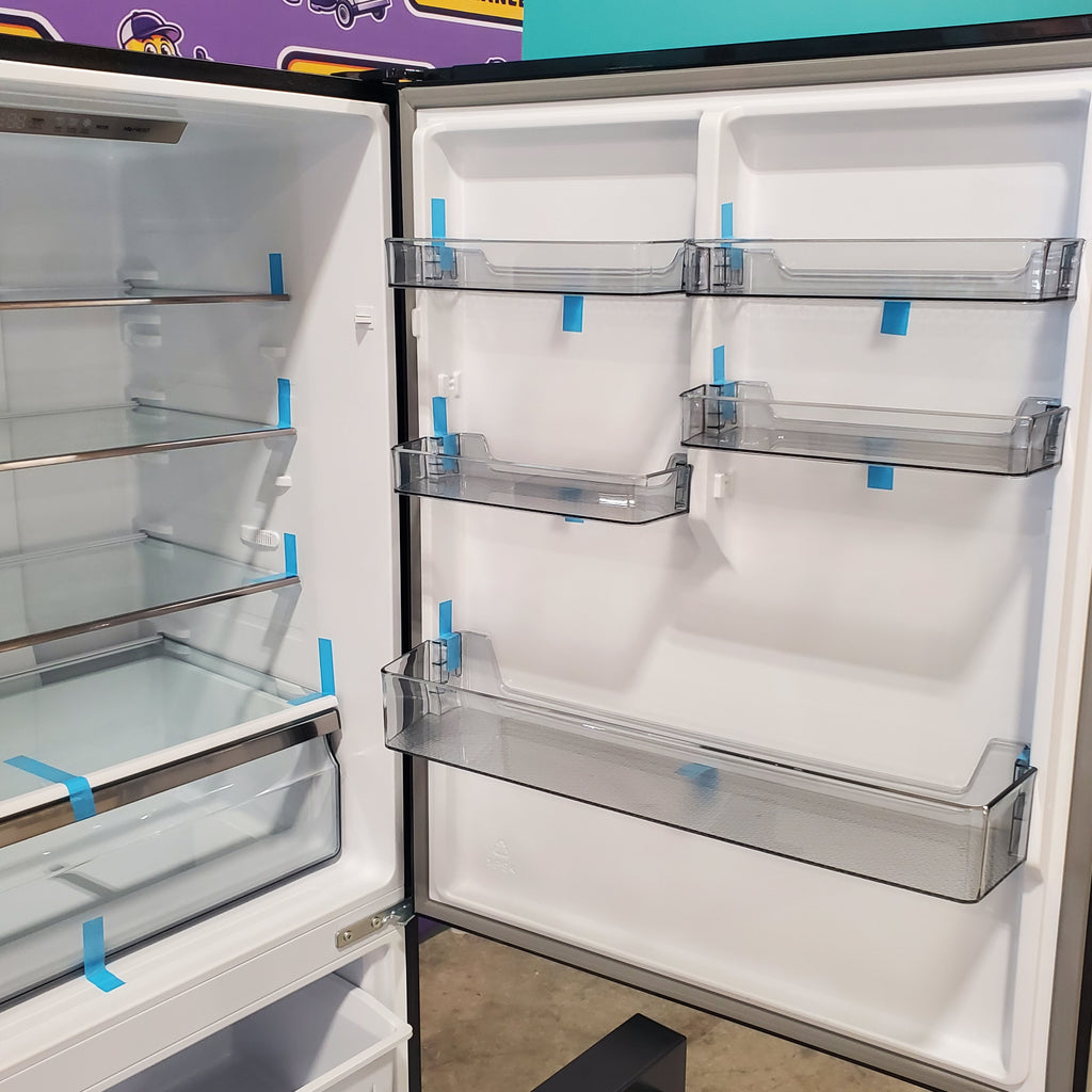 Pictures of Hisense Black Metallic Steel 17.2 cu. ft. Refrigerator with Bottom Mount Freezer HRB171N6ABE - Open Box - Neu Appliance Outlet - Discount Appliance Outlet in Austin, Tx