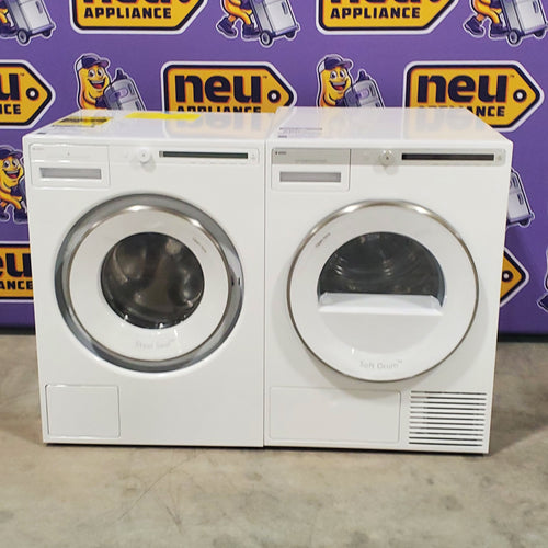 Pictures of 24" Stackable Wide ASKO Washing Machine W2084.W Scratch and Dent(Minor)and ASKO Premium Energy Saving Dryer T411HSW - Scratch and Dent(Moderate) - Neu Appliance Outlet - Discount Appliance Outlet in Austin, Tx