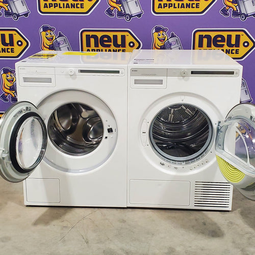 Pictures of 24" Stackable Wide ASKO Washing Machine W2084.W Scratch and Dent(Minor)and ASKO Premium Energy Saving Dryer T411HSW - Scratch and Dent(Moderate) - Neu Appliance Outlet - Discount Appliance Outlet in Austin, Tx
