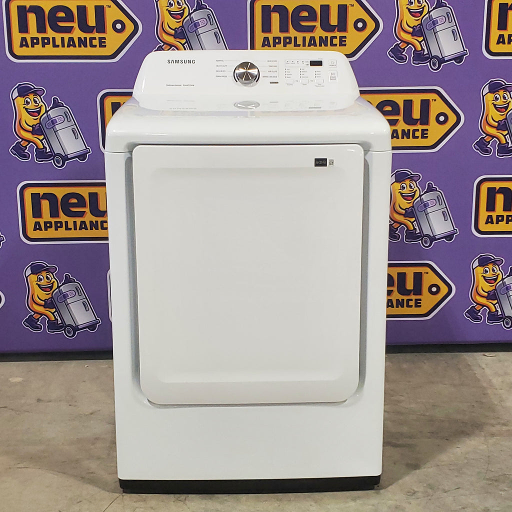 Pictures of ENERGY STAR Samsung 7.4 cu. ft. Electric Dryer with Smart Care Technology DVE45T3200W - Open Box - Neu Appliance Outlet - Discount Appliance Outlet in Austin, Tx