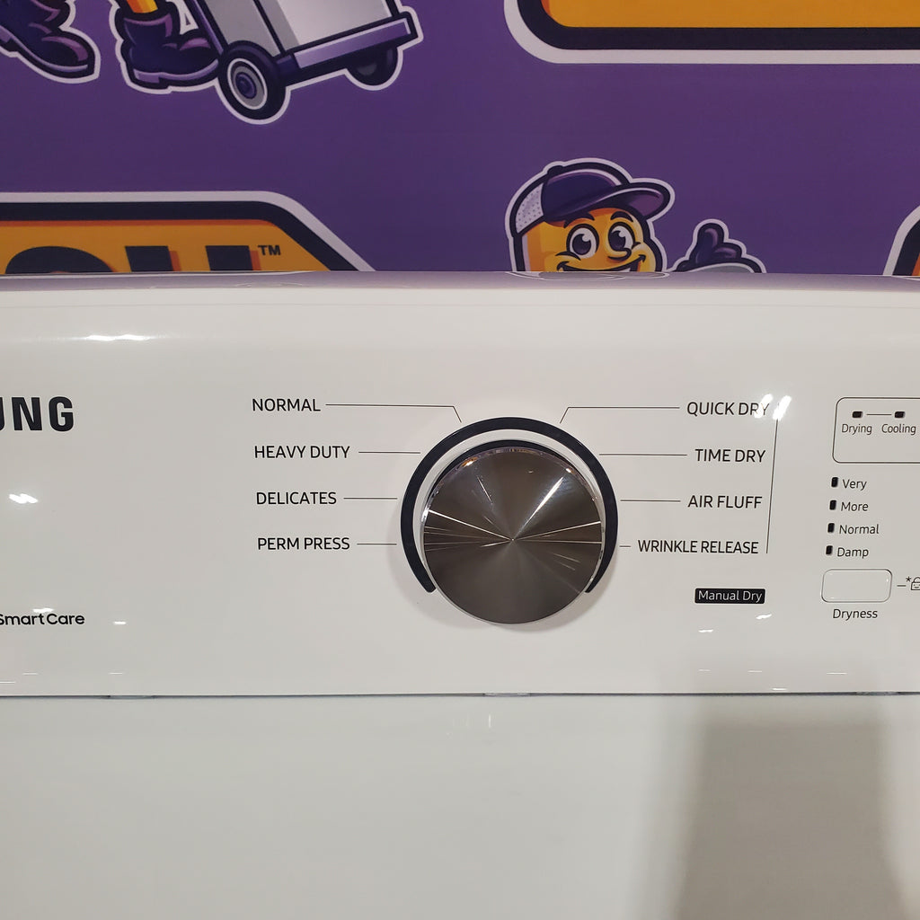 Pictures of ENERGY STAR Samsung 7.4 cu. ft. Electric Dryer with Smart Care Technology DVE45T3200W - Open Box - Neu Appliance Outlet - Discount Appliance Outlet in Austin, Tx