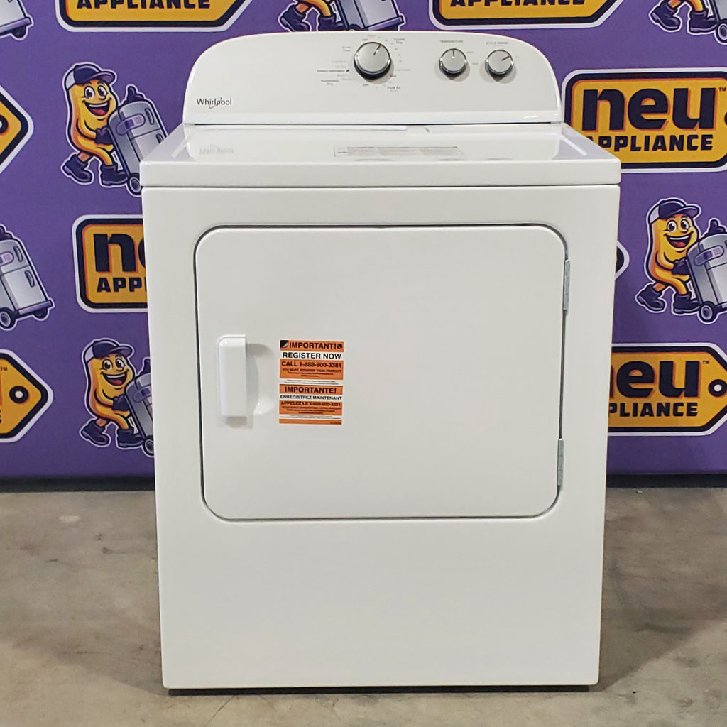 Pictures of HE Whirlpool 3.5 cu. ft. Top Load Washing Machine with Deep Water Wash WTW4816FW and 7 cu. ft. Electric Dryer with AutoDry WED4815EW- Open Box - Neu Appliance Outlet - Discount Appliance Outlet in Austin, Tx
