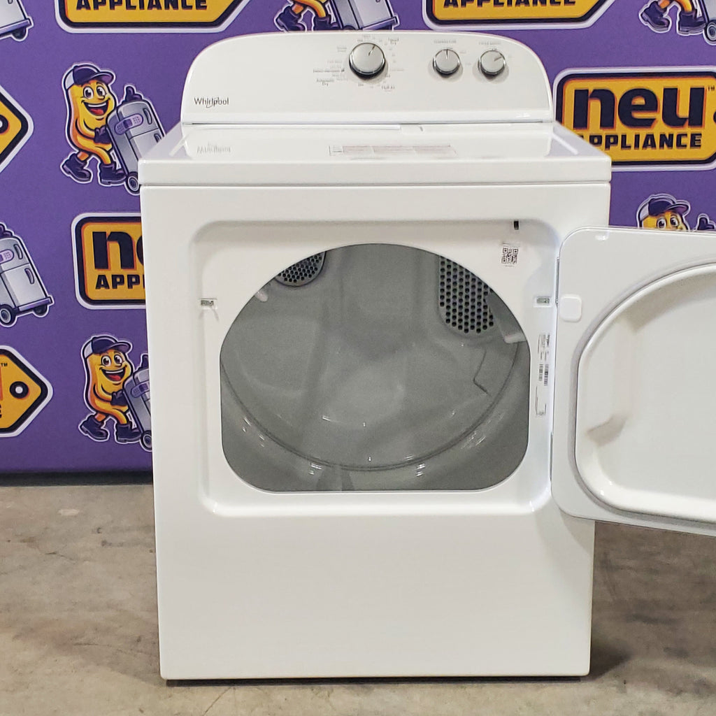 Pictures of HE Whirlpool 3.5 cu. ft. Top Load Washing Machine with Deep Water Wash WTW4816FW and 7 cu. ft. Electric Dryer with AutoDry WED4815EW- Open Box - Neu Appliance Outlet - Discount Appliance Outlet in Austin, Tx