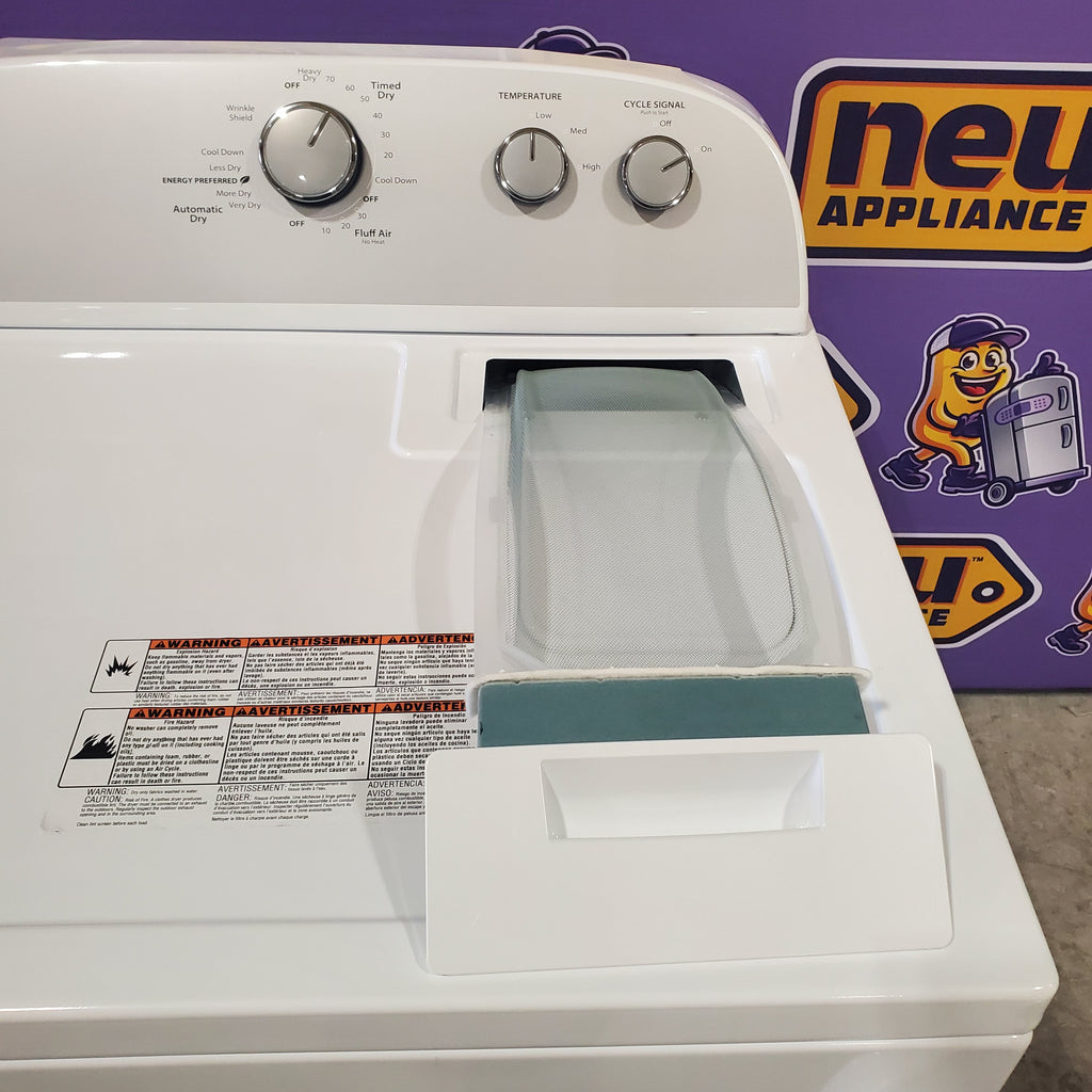 Pictures of HE Whirlpool 3.5 cu. ft. Top Load Washing Machine with Deep Water Wash WTW4816FW and 7 cu. ft. Electric Dryer with AutoDry WED4815EW- Open Box - Neu Appliance Outlet - Discount Appliance Outlet in Austin, Tx