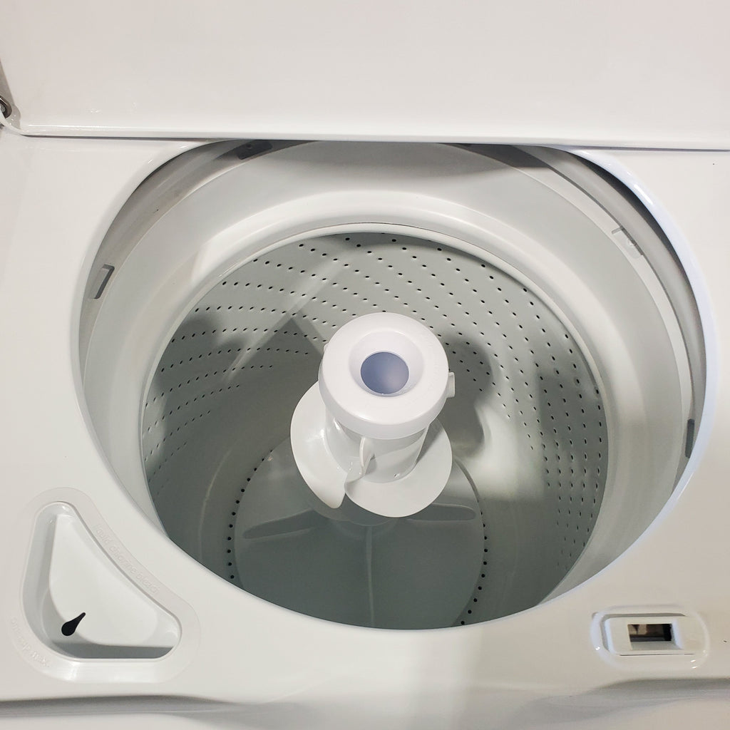 Pictures of HE Whirlpool 3.5 cu. ft. Top Load Washing Machine with Deep Water Wash WTW4816FW and 7 cu. ft. Electric Dryer with AutoDry WED4815EW- Open Box - Neu Appliance Outlet - Discount Appliance Outlet in Austin, Tx