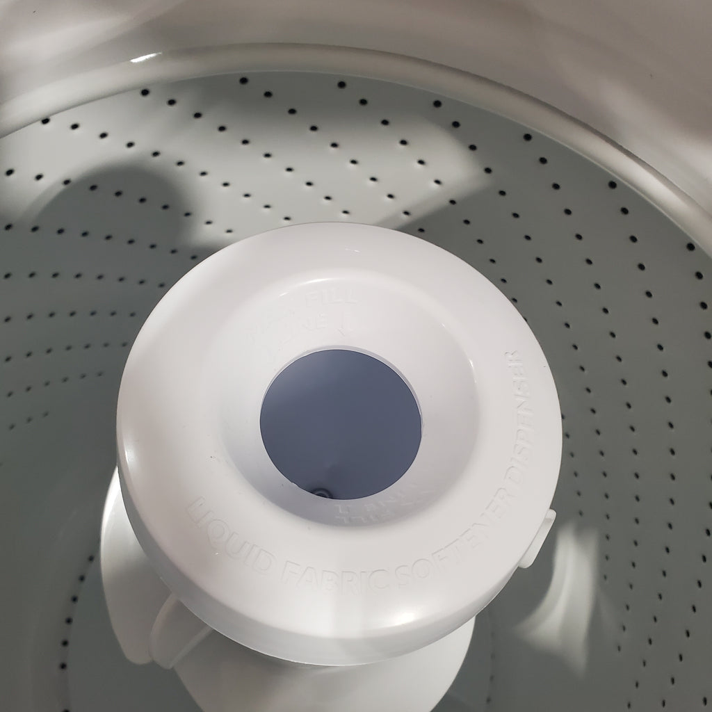 Pictures of HE Whirlpool 3.5 cu. ft. Top Load Washing Machine with Deep Water Wash WTW4816FW and 7 cu. ft. Electric Dryer with AutoDry WED4815EW- Open Box - Neu Appliance Outlet - Discount Appliance Outlet in Austin, Tx
