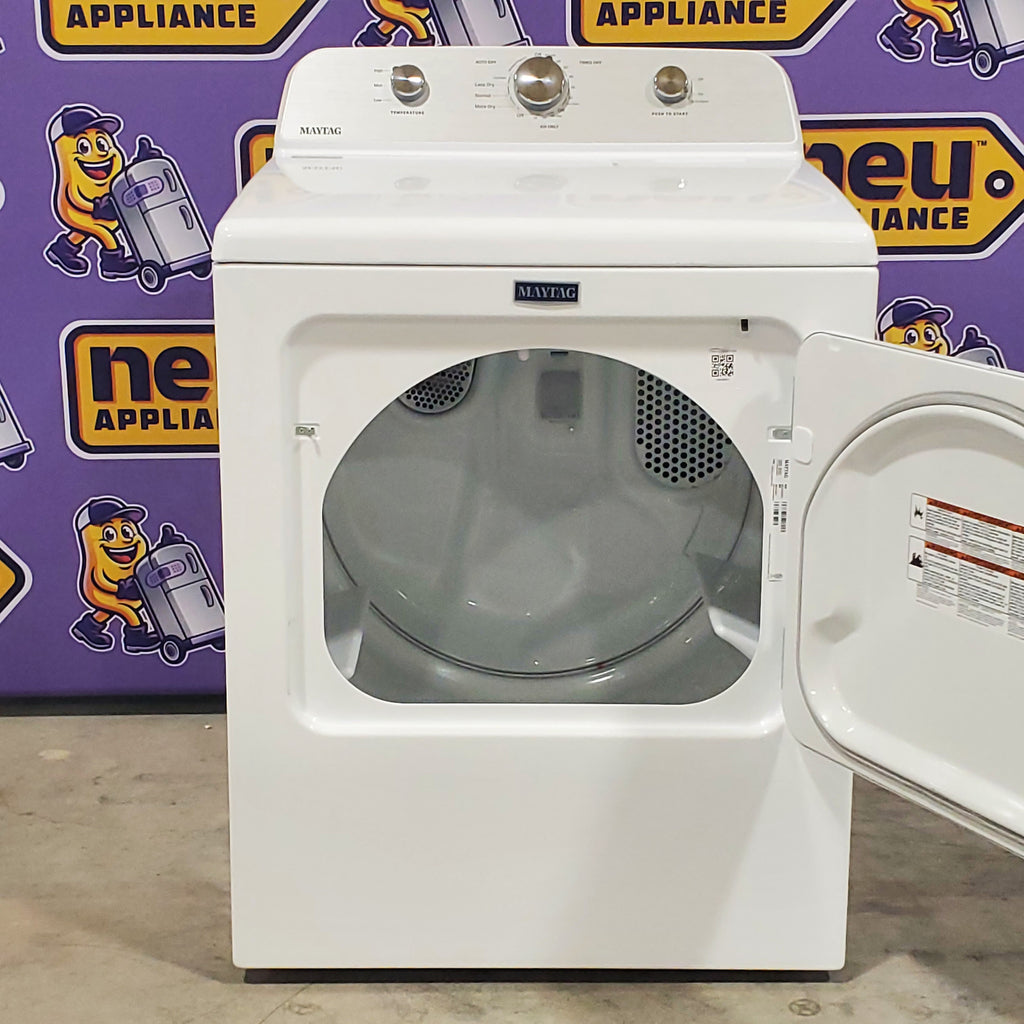 Pictures of Maytag 7.0 cu. ft. Electric Dryer with Reversible Door and Advanced Moisture Sensing MED4500MW - Scratch & Dent - Minor - Neu Appliance Outlet - Discount Appliance Outlet in Austin, Tx