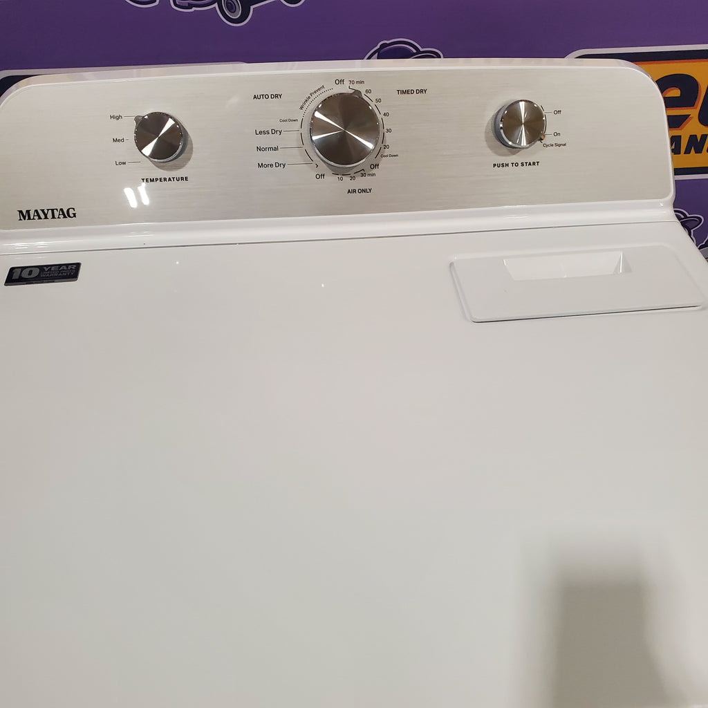 Pictures of Maytag 7.0 cu. ft. Electric Dryer with Reversible Door and Advanced Moisture Sensing MED4500MW - Scratch & Dent - Minor - Neu Appliance Outlet - Discount Appliance Outlet in Austin, Tx