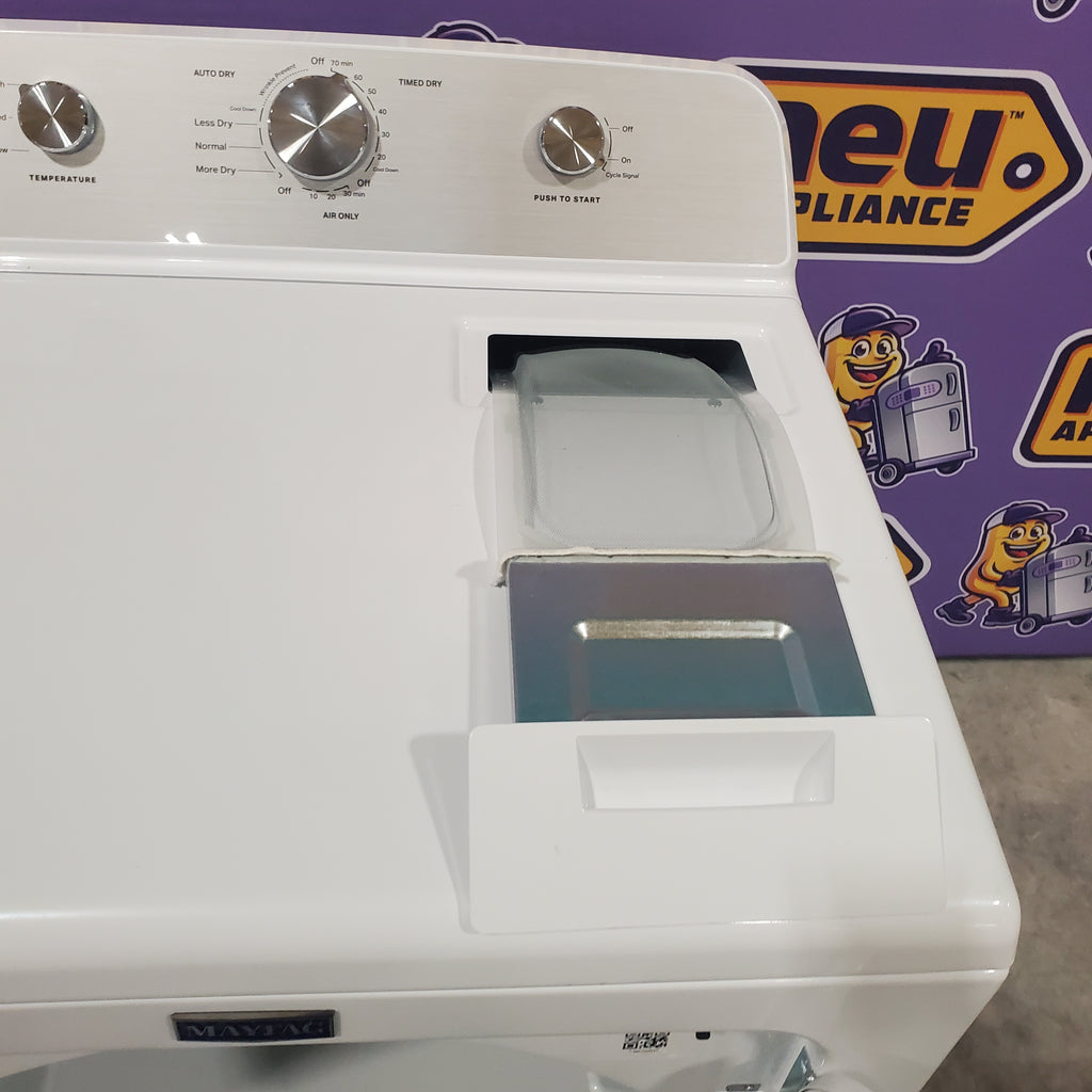 Pictures of Maytag 7.0 cu. ft. Electric Dryer with Reversible Door and Advanced Moisture Sensing MED4500MW - Scratch & Dent - Minor - Neu Appliance Outlet - Discount Appliance Outlet in Austin, Tx