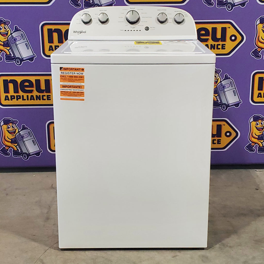 Pictures of HE Whirlpool 3.5 cu. ft. Top Load Washing Machine with Deep Water Wash WTW4816FW and 7 cu. ft. Electric Dryer with AutoDry WED4815EW- Scratch & Dent - Minor - Neu Appliance Outlet - Discount Appliance Outlet in Austin, Tx