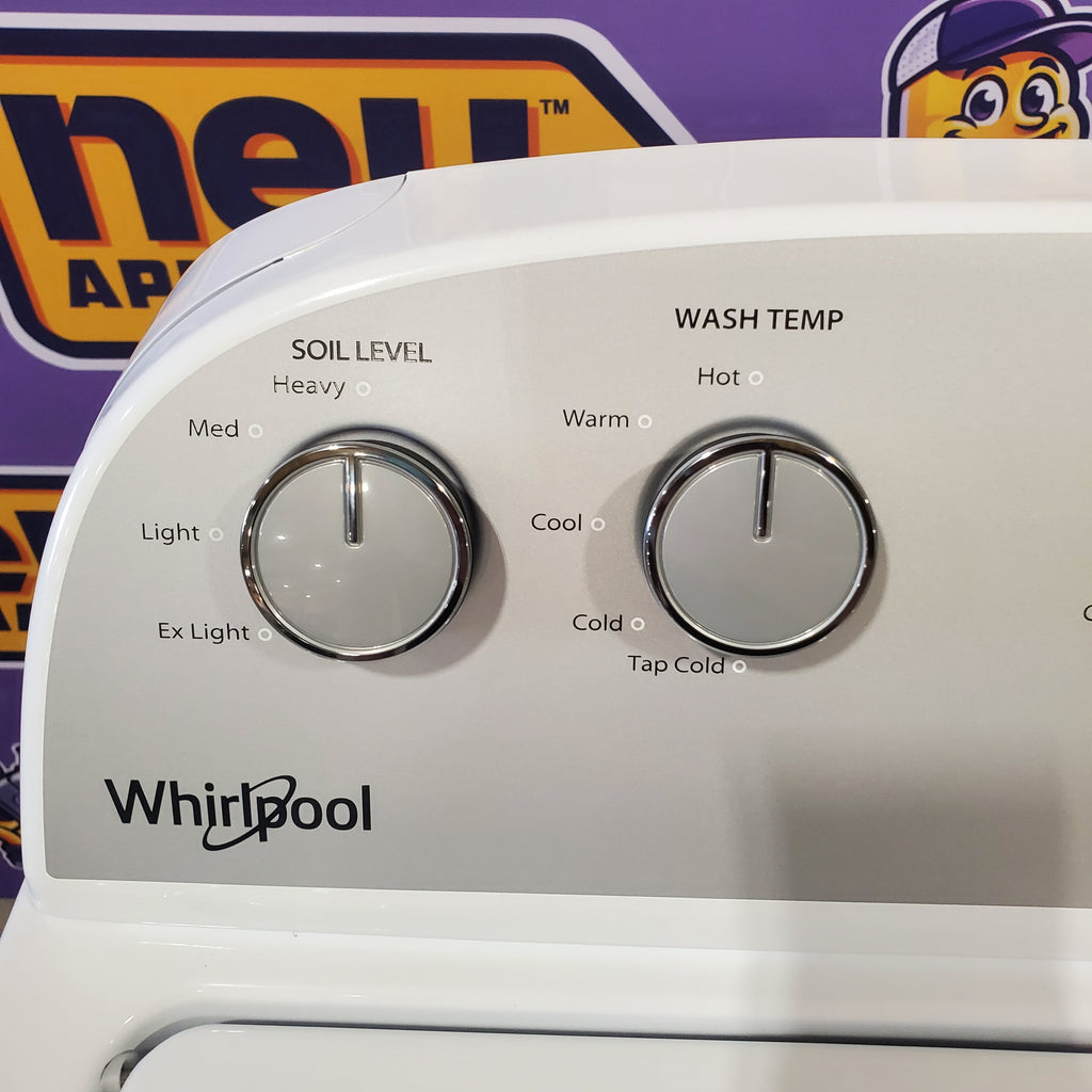 Pictures of HE Whirlpool 3.5 cu. ft. Top Load Washing Machine with Deep Water Wash WTW4816FW and 7 cu. ft. Electric Dryer with AutoDry WED4815EW- Scratch & Dent - Minor - Neu Appliance Outlet - Discount Appliance Outlet in Austin, Tx
