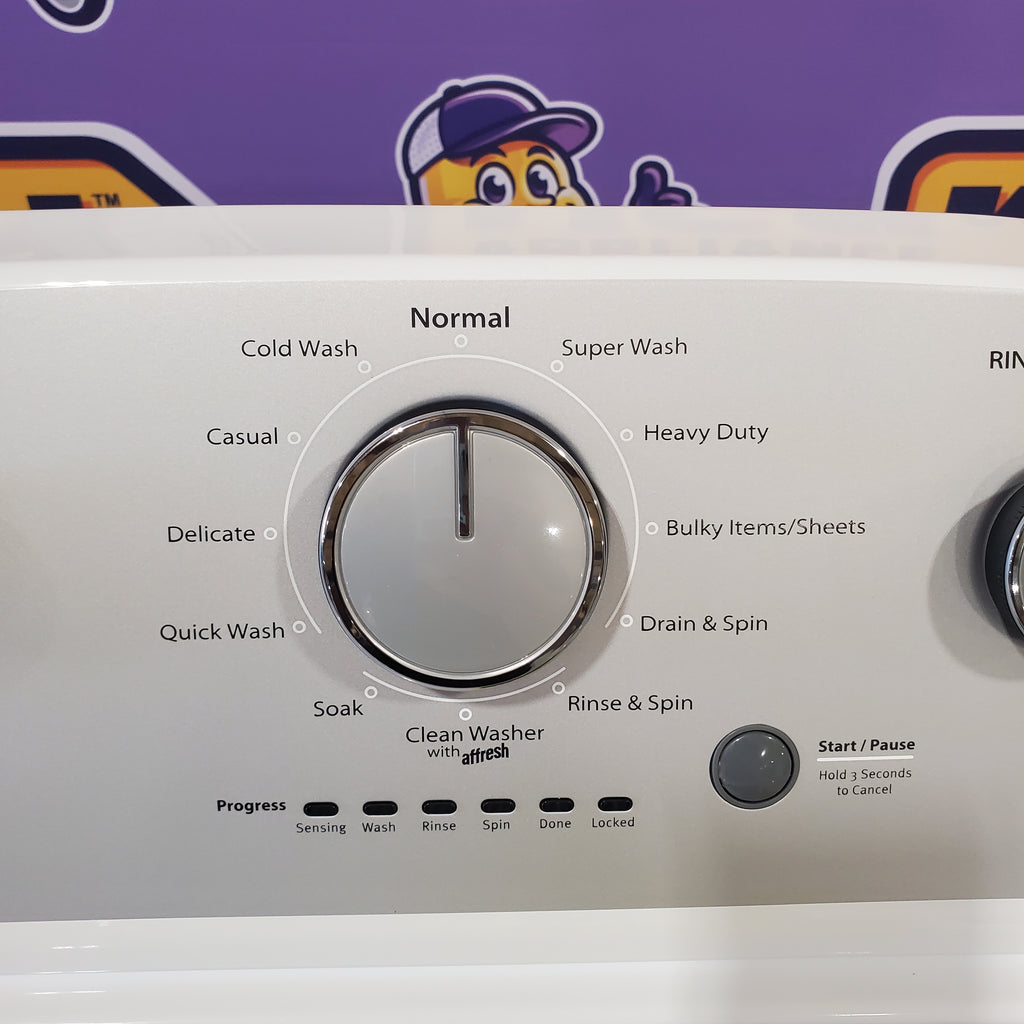 Pictures of HE Whirlpool 3.5 cu. ft. Top Load Washing Machine with Deep Water Wash WTW4816FW and 7 cu. ft. Electric Dryer with AutoDry WED4815EW- Scratch & Dent - Minor - Neu Appliance Outlet - Discount Appliance Outlet in Austin, Tx