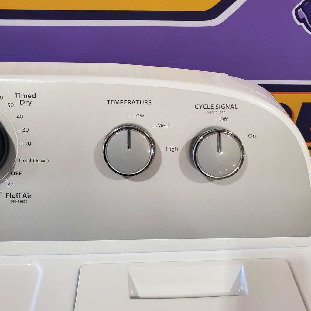 Pictures of HE Whirlpool 3.5 cu. ft. Top Load Washing Machine with Deep Water Wash WTW4816FW and 7 cu. ft. Electric Dryer with AutoDry WED4815EW- Scratch & Dent - Minor - Neu Appliance Outlet - Discount Appliance Outlet in Austin, Tx
