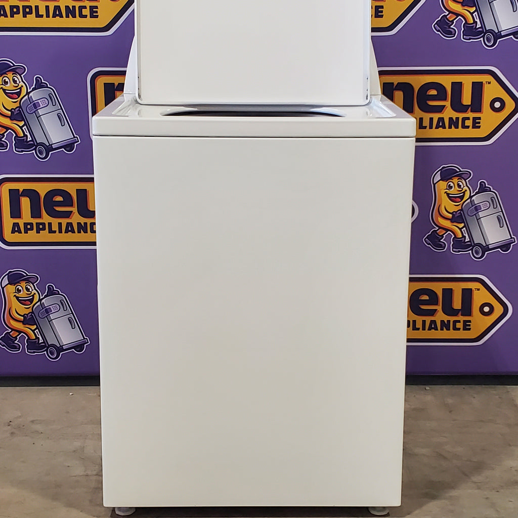 Pictures of Amana 3.8 cu. ft. Top Load Washing Machine with Deep Water Wash Option NTW4519JW and Amana 6.5 cu. ft. Electric Dryer with Automatic Cycles NED4655EW - Scratch & Dent - Minor - Neu Appliance Outlet - Discount Appliance Outlet in Austin, Tx