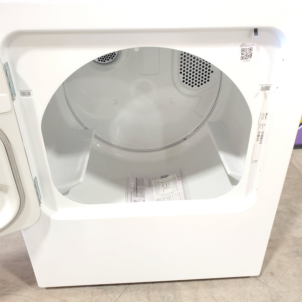 Pictures of Amana 3.8 cu. ft. Top Load Washing Machine with Deep Water Wash Option NTW4519JW and Amana 6.5 cu. ft. Electric Dryer with Automatic Cycles NED4655EW - Scratch & Dent - Minor - Neu Appliance Outlet - Discount Appliance Outlet in Austin, Tx