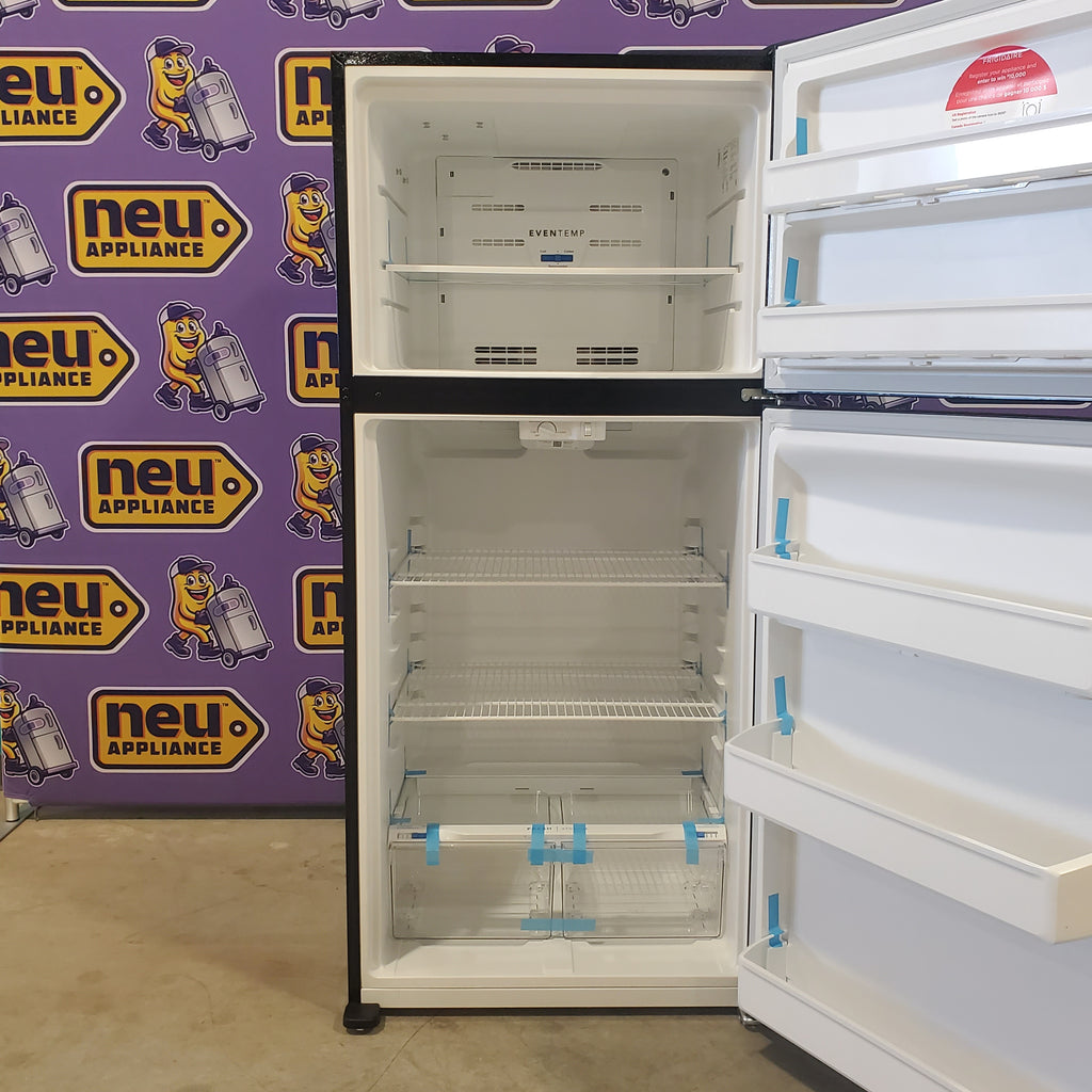 Pictures of 30" Wide Black Frigidaire 18.3 cu. ft. Top Freezer Refrigerator with Garage-Ready Design - Open Box - Neu Appliance Outlet - Discount Appliance Outlet in Austin, Tx
