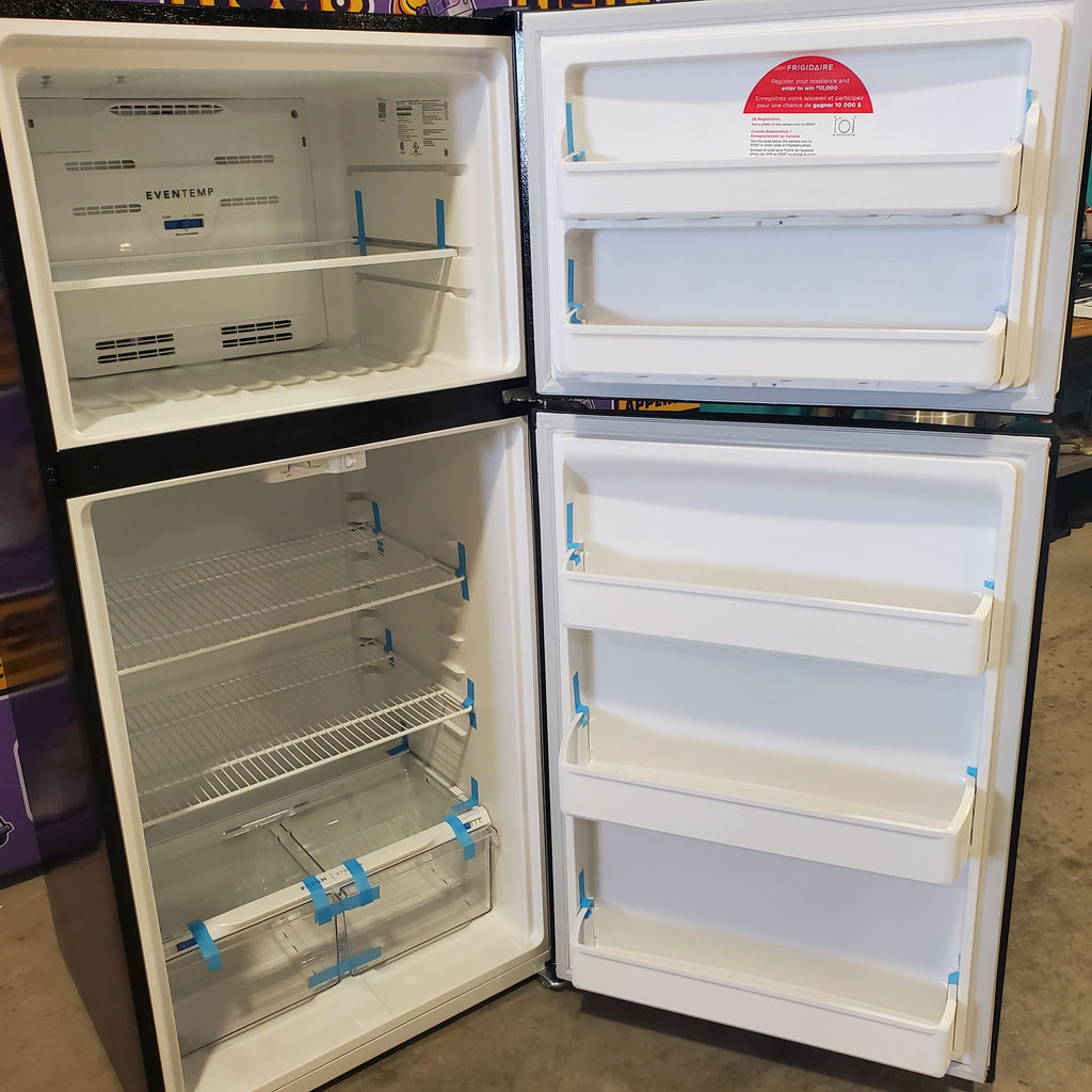 Pictures of 30" Wide Black Frigidaire 18.3 cu. ft. Top Freezer Refrigerator with Garage-Ready Design - Open Box - Neu Appliance Outlet - Discount Appliance Outlet in Austin, Tx
