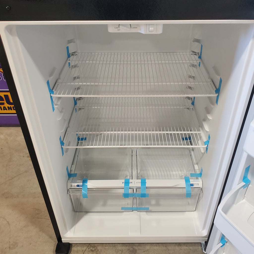Pictures of 30" Wide Black Frigidaire 18.3 cu. ft. Top Freezer Refrigerator with Garage-Ready Design - Open Box - Neu Appliance Outlet - Discount Appliance Outlet in Austin, Tx