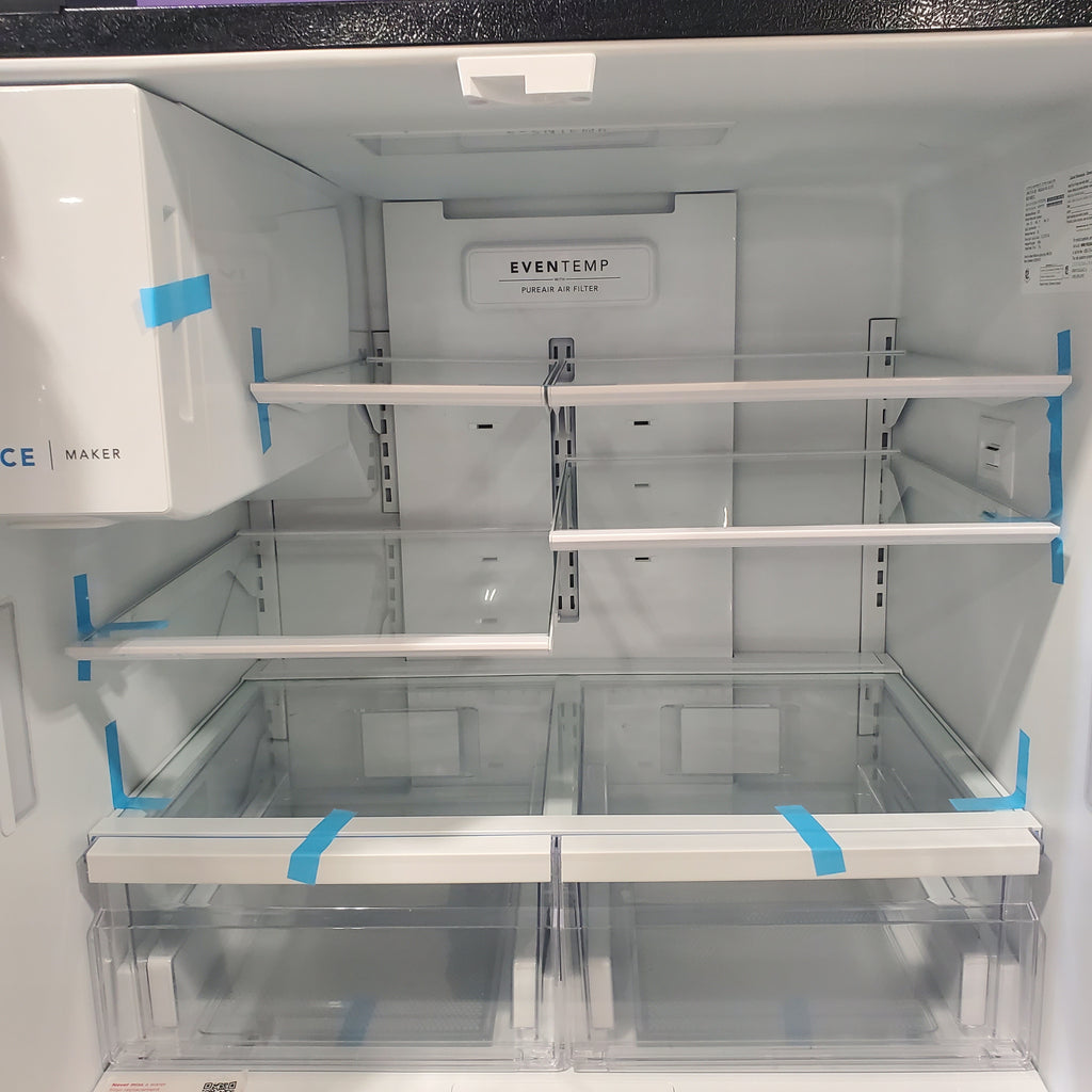 Pictures of Black Stainless Steel ENERGY STAR Frigidaire 27.8 cu. ft. 3 Door French Door Refrigerator with Exterior Water and Ice Dispenser FRFS2823AD - Open Box - Neu Appliance Outlet - Discount Appliance Outlet in Austin, Tx