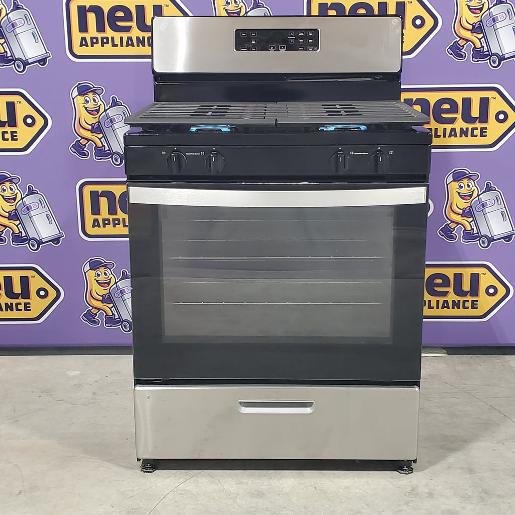 Pictures of Whirlpool Stainless 5.1 Cu. Ft. Freestanding Gas Range with Broiler Drawer and Two Speed Heat Burners WFG320M0MS - Certified Refurbished - Neu Appliance Outlet - Discount Appliance Outlet in Austin, Tx